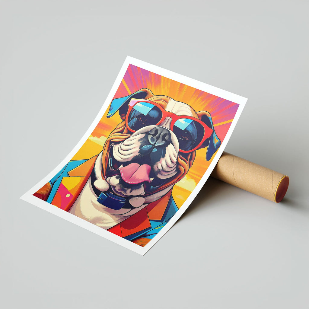 Bull Dog In Colourful Sunnies 3 image 7