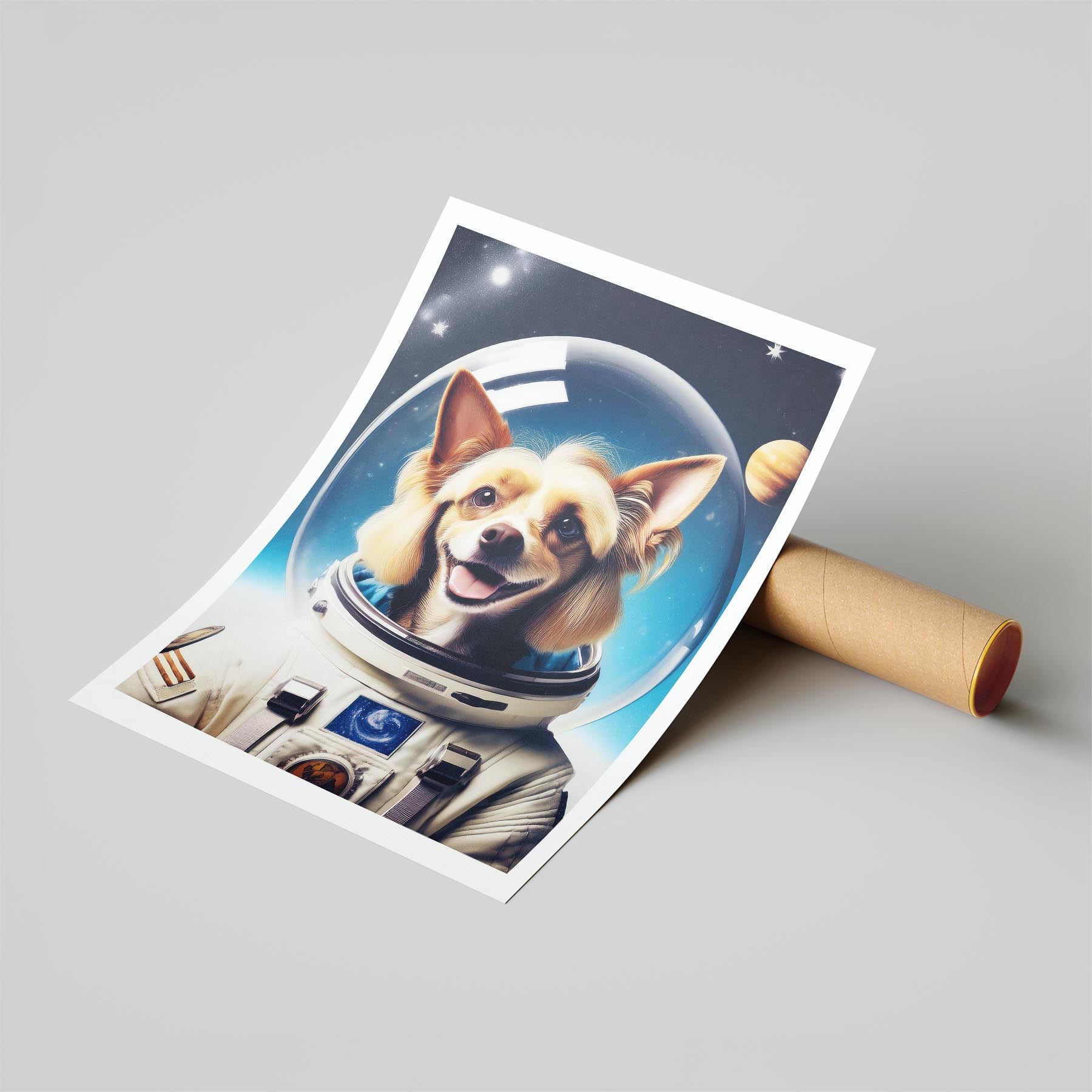 Chinese Crested Astronaut Dog Series image 6