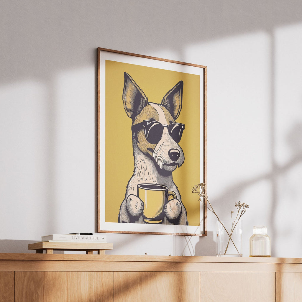 Fox Terrier Chillin Coffee Dog image 6