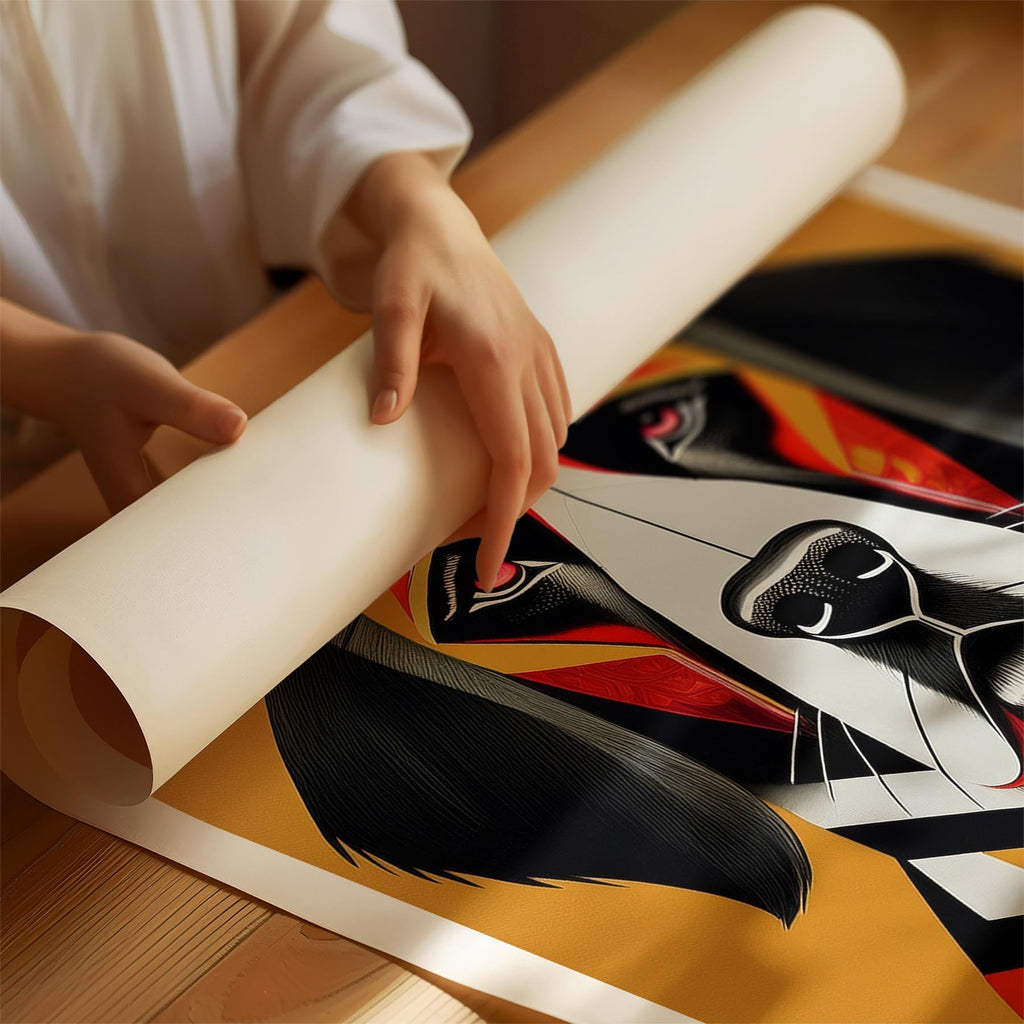 Saint Bernard Geometric Orange Series image 1