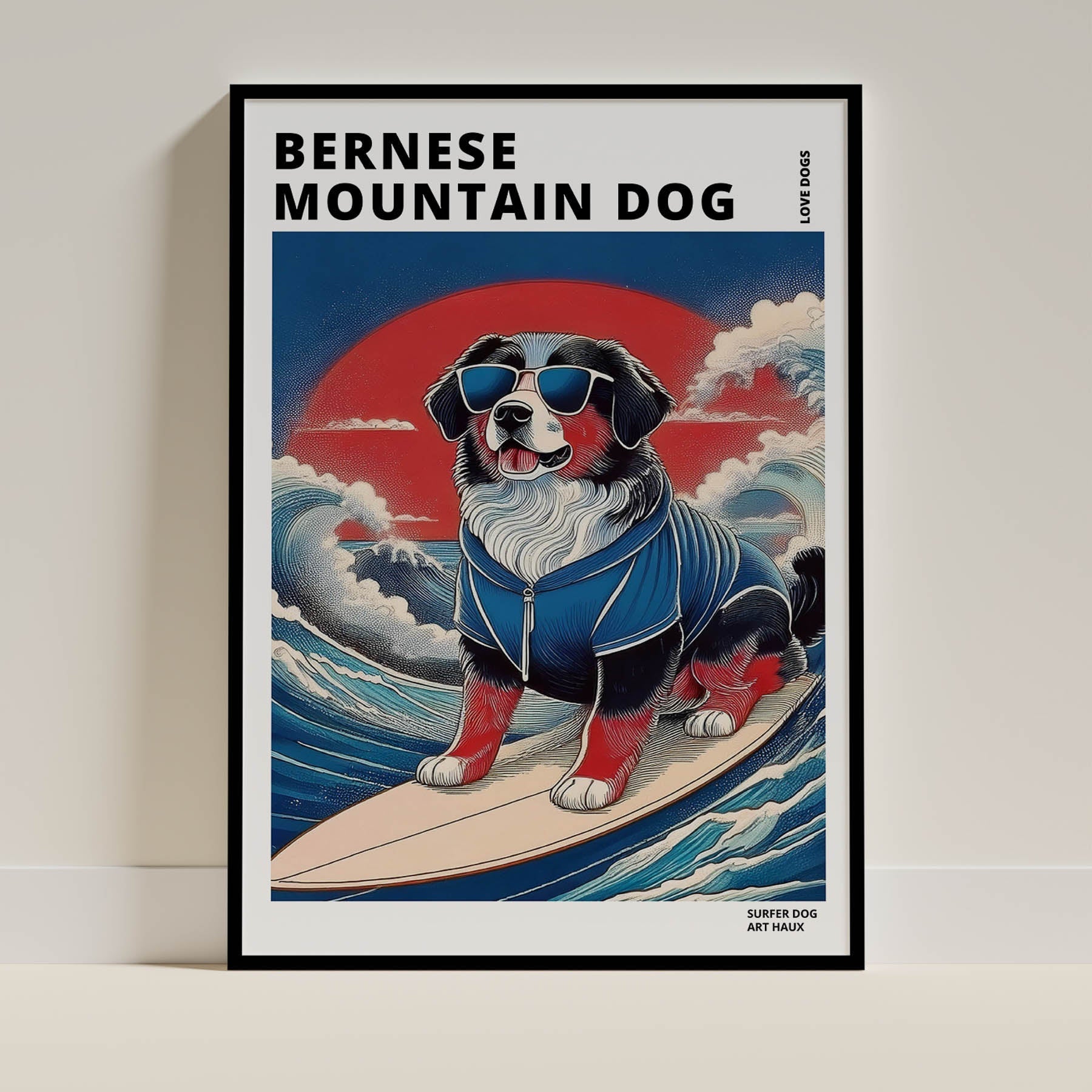Bernese Mountain Dog Dog Art Print Unframed | 8 Unique Designs | Wall Art Gift for Dog Lovers - Image 8 | Dogsy & Co