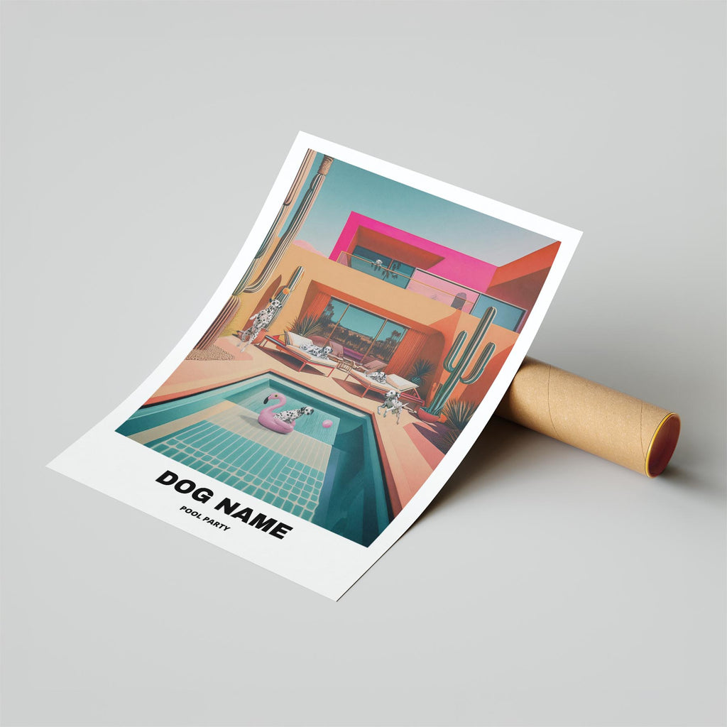 Dalmatian Custom Pool Party WITH TEXT image 6