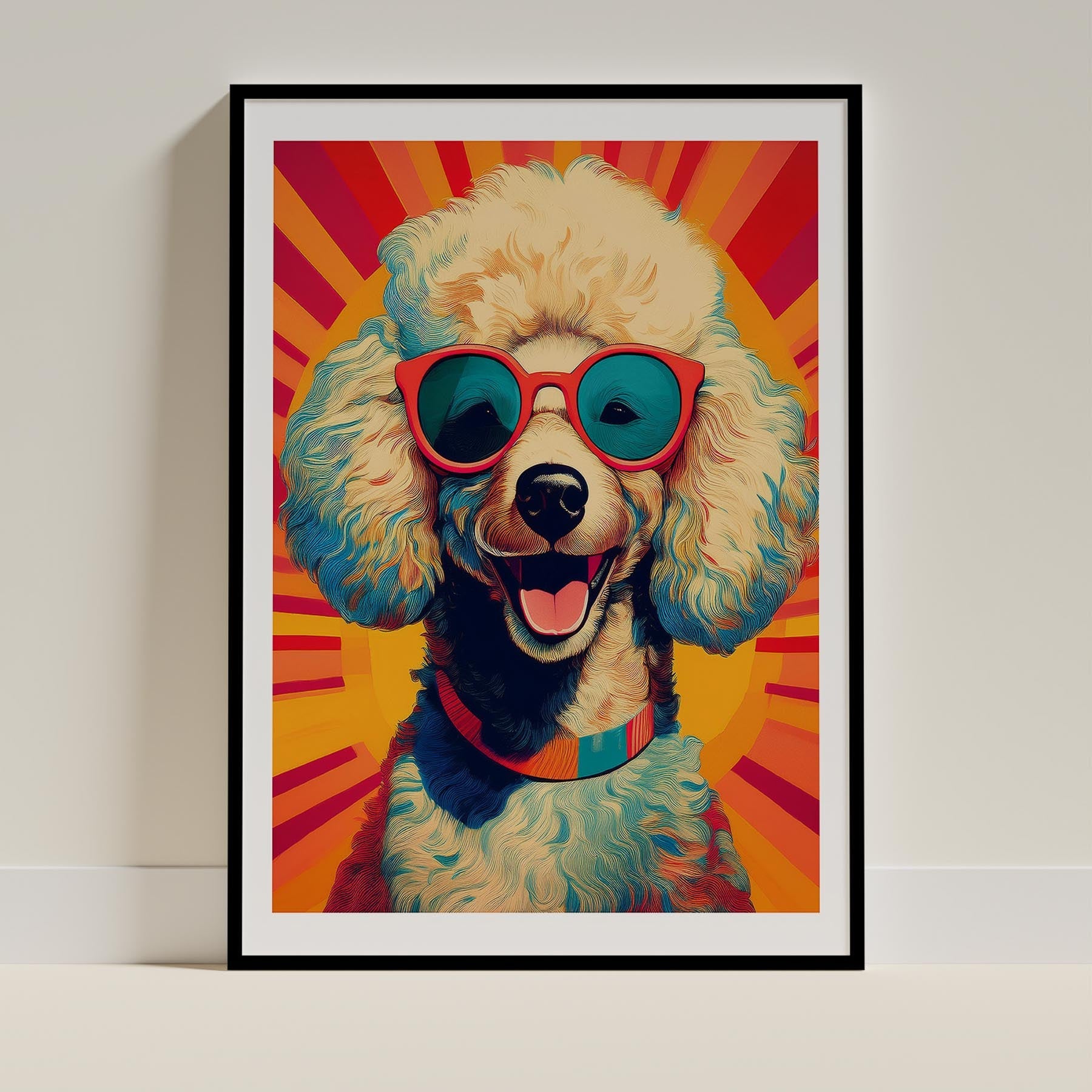 Poodle In Colourful Sunnies 1 image 0