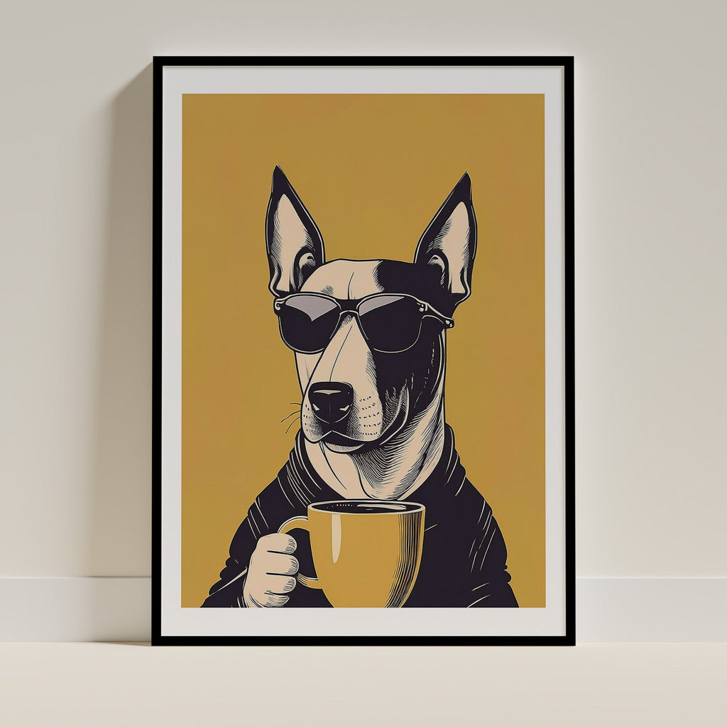 Bull Terrier Chillin Coffee Dog image 0