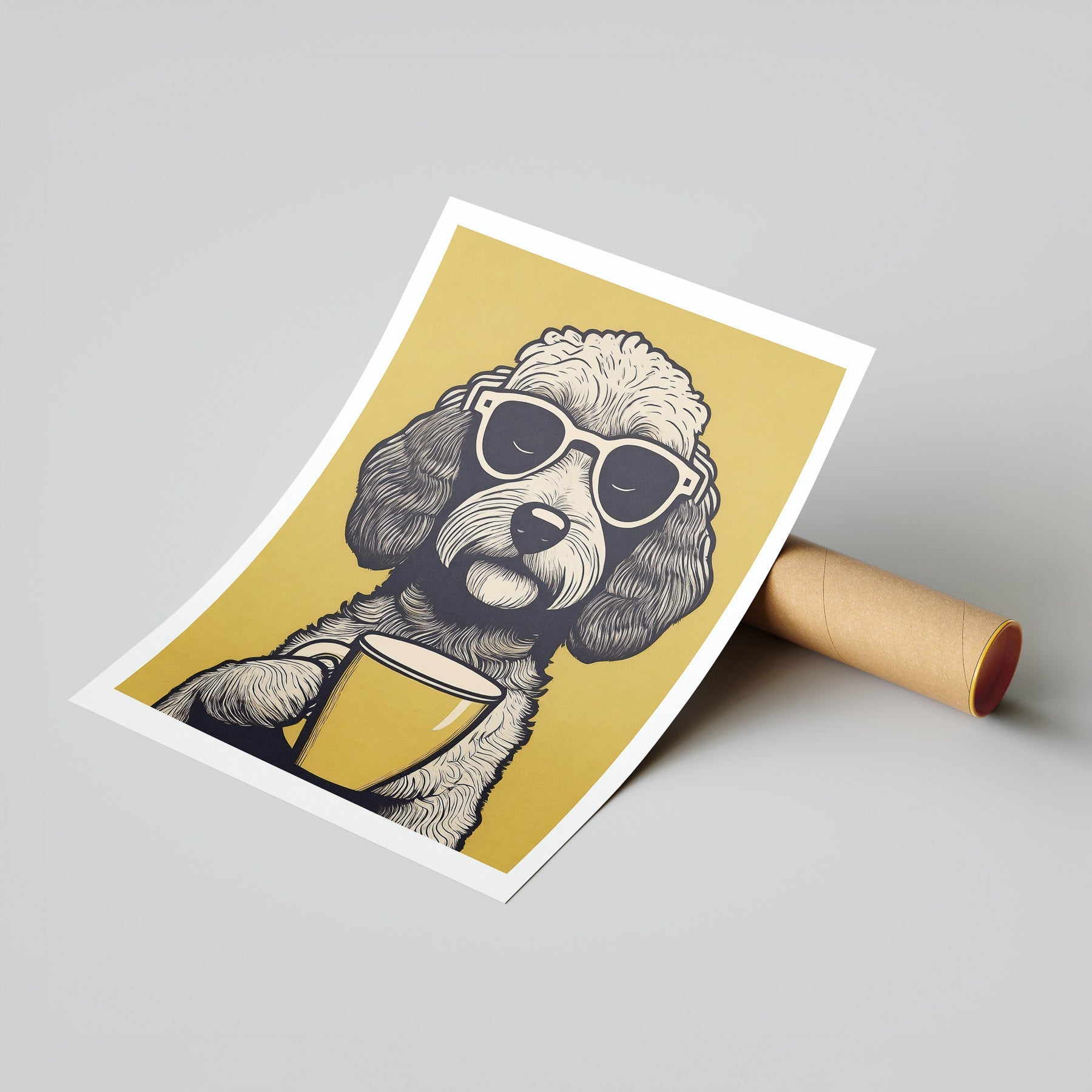 Cavooodle Chillin Coffee Dog image 7