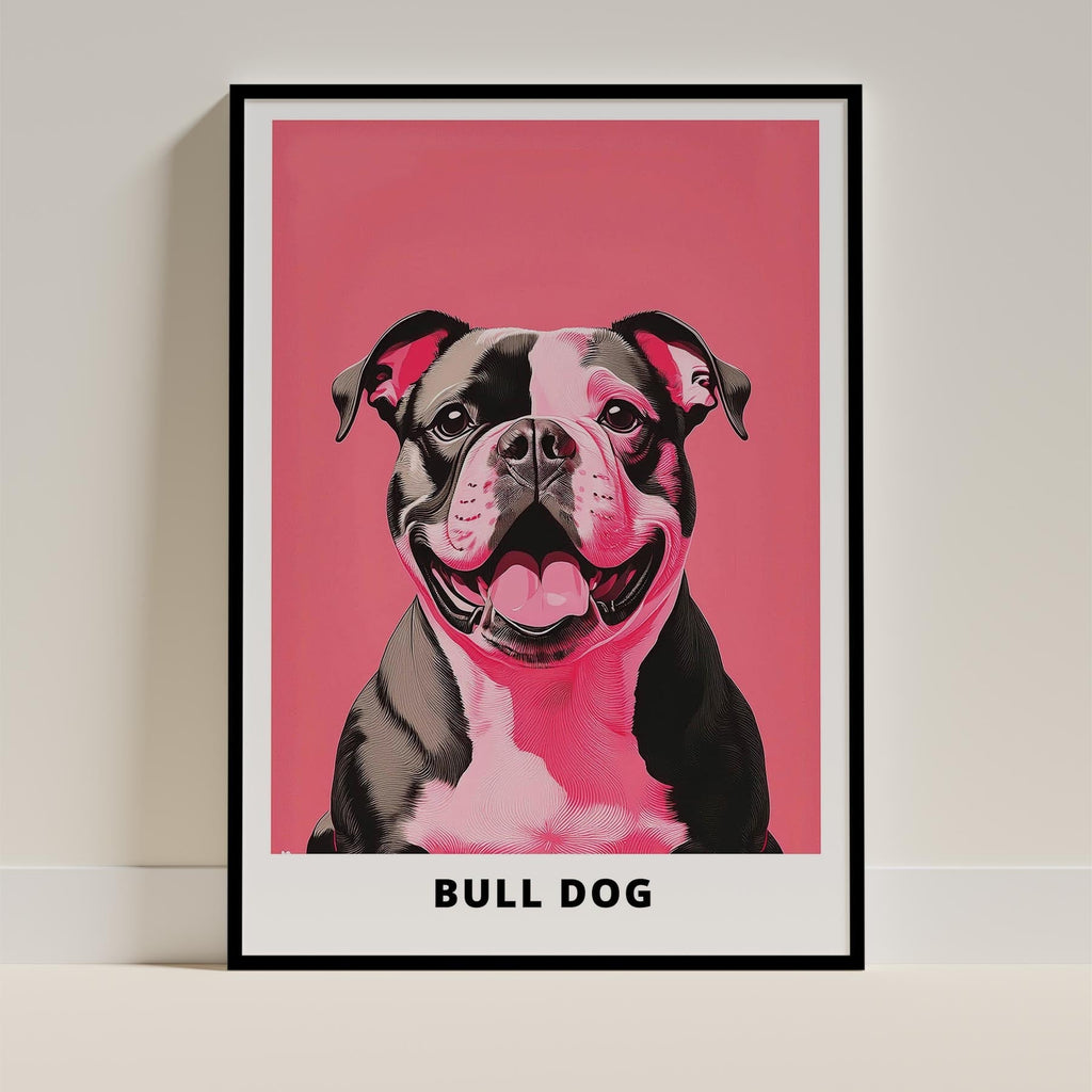 Bulldog Pink and Black Dog Series 4 image 0