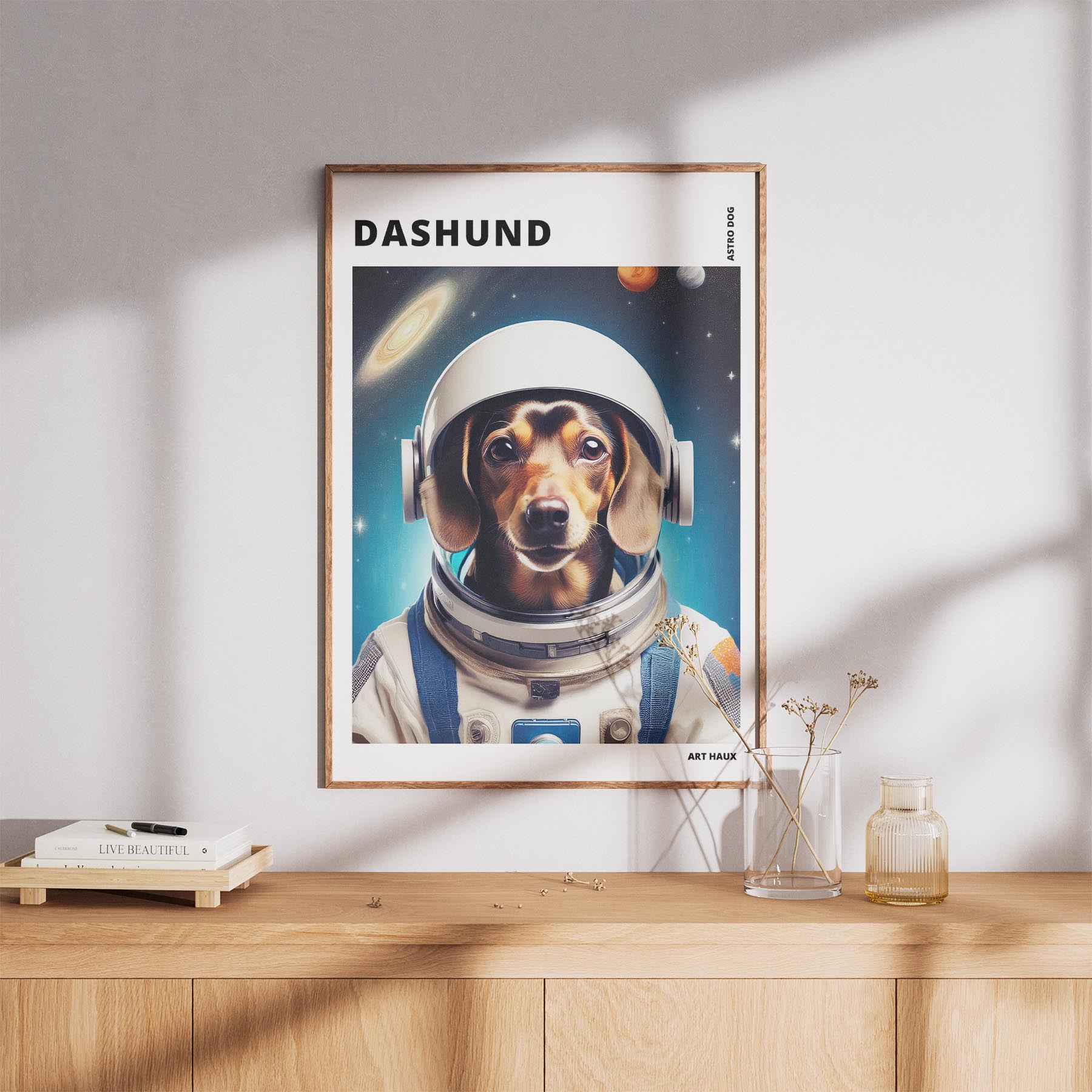 Dachshund Astronaut Dog Series with Text Astro Dog image 8
