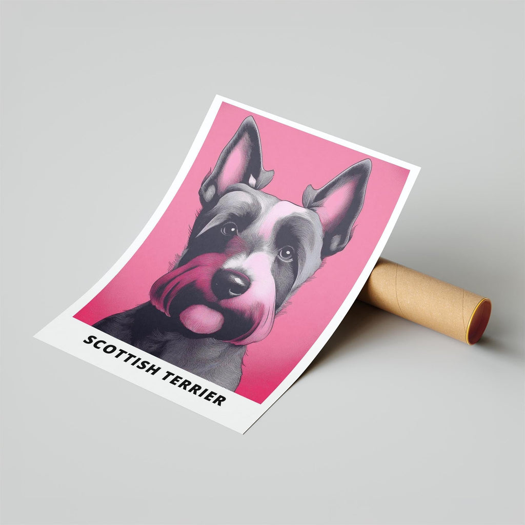 Scottish Terrier Pink and Black Dog Series 1 image 6
