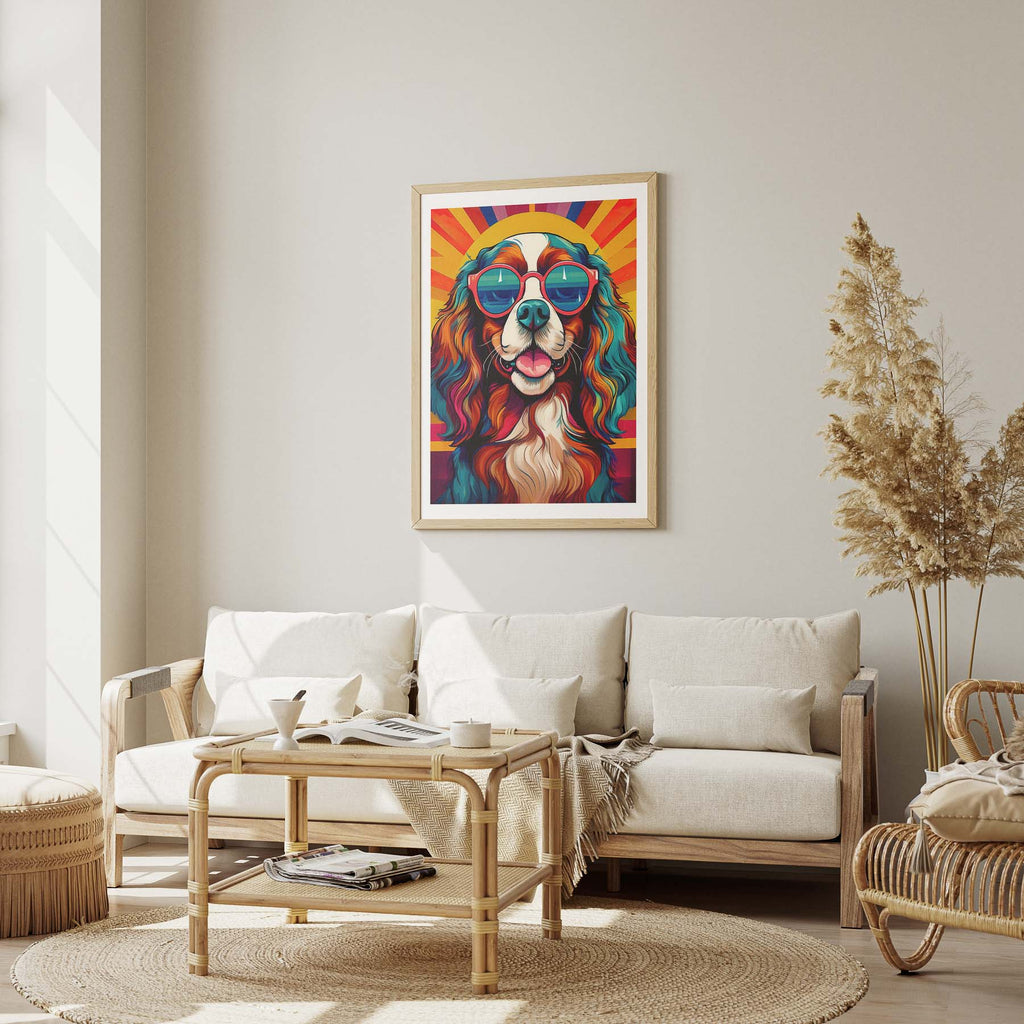 Cavalier King Charles Spaniel In Colourful Sunnies 2 image 1