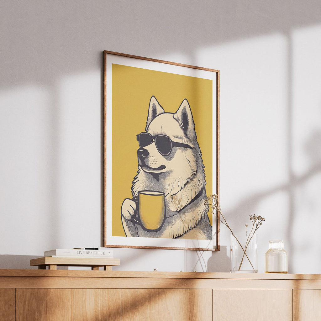 Samoyed Chillin Coffee Dog image 6