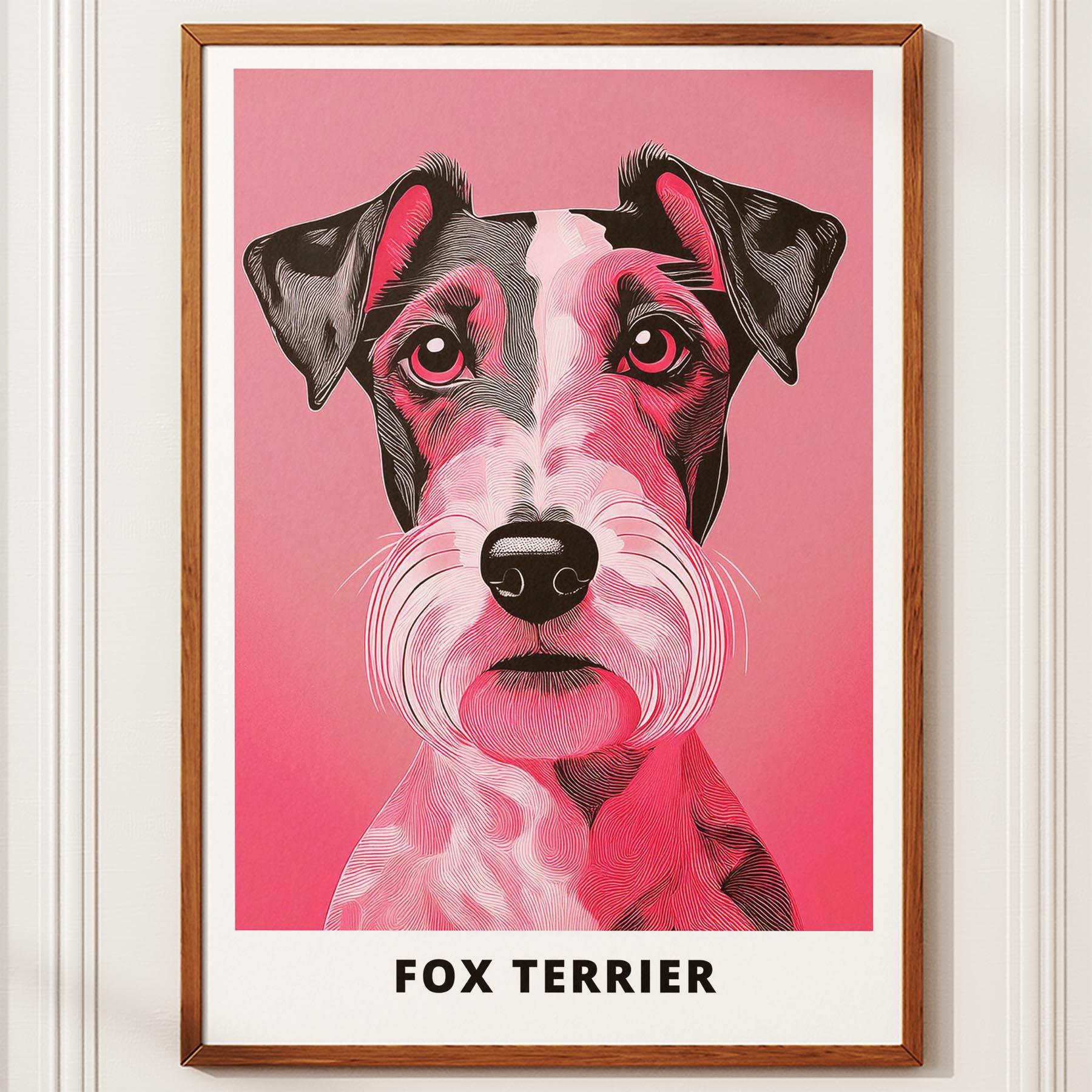 Fox Terrier Pink and Black Dog Series 1 image 10