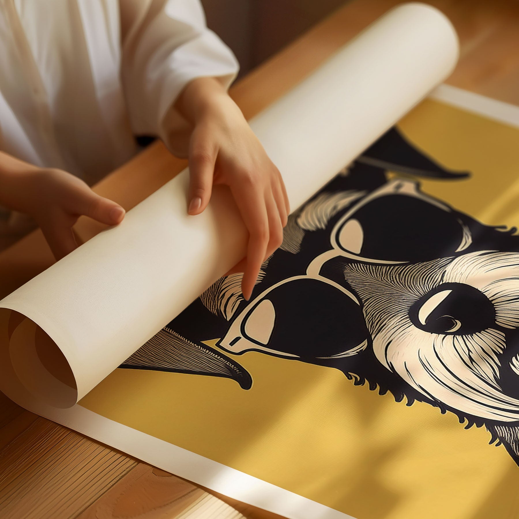 Miniature Schnauzer 1 Chillin Coffee Dog image 3