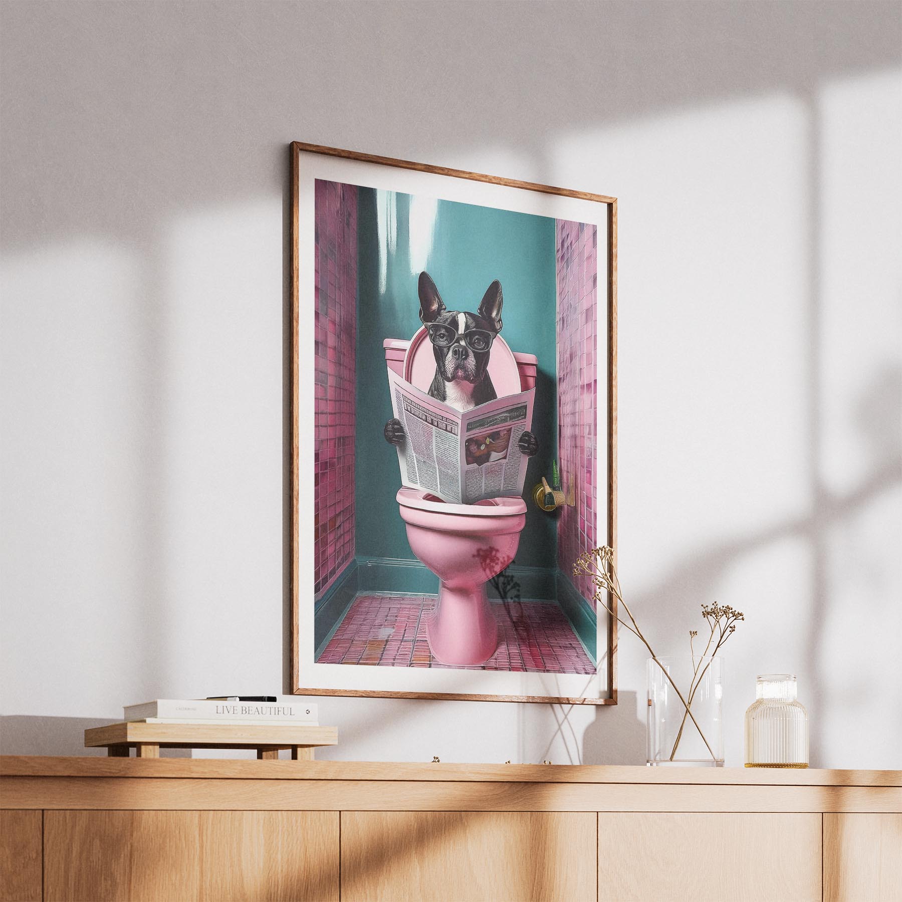 Boston Terrier Toilet Humour Dog Series 4 image 5