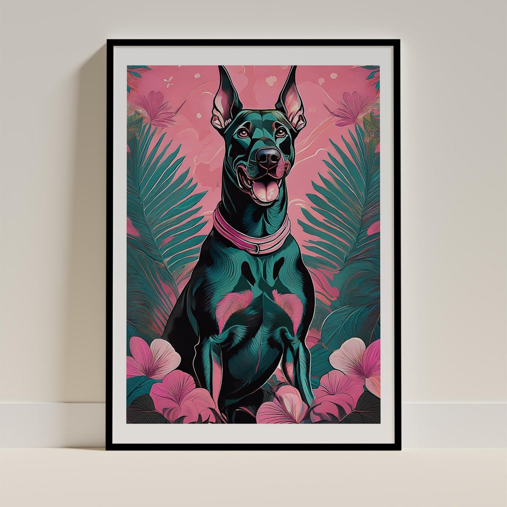 Doberman Flowery Dog image 12
