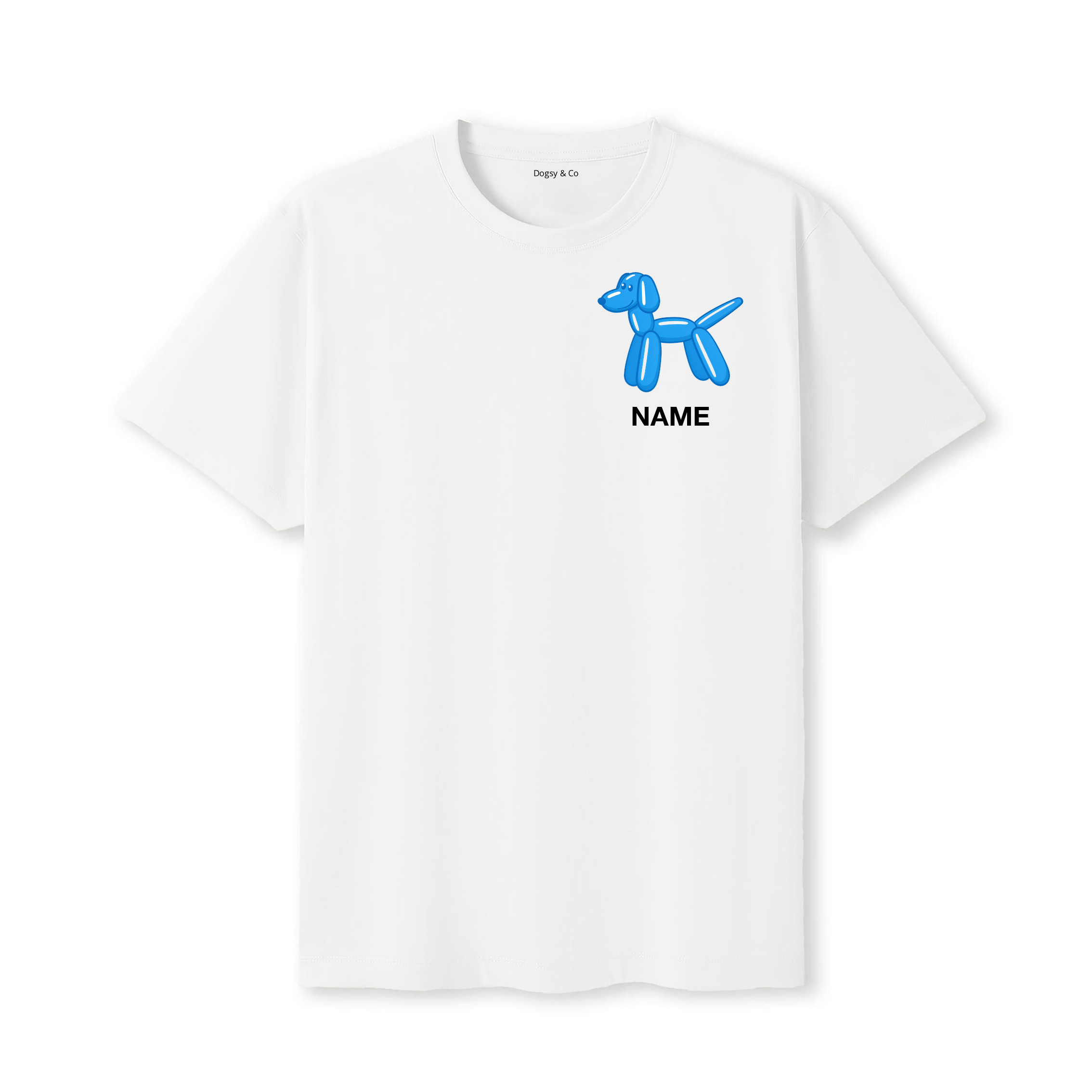 English Pointer Balloon Dog Custom T-Shirt - White