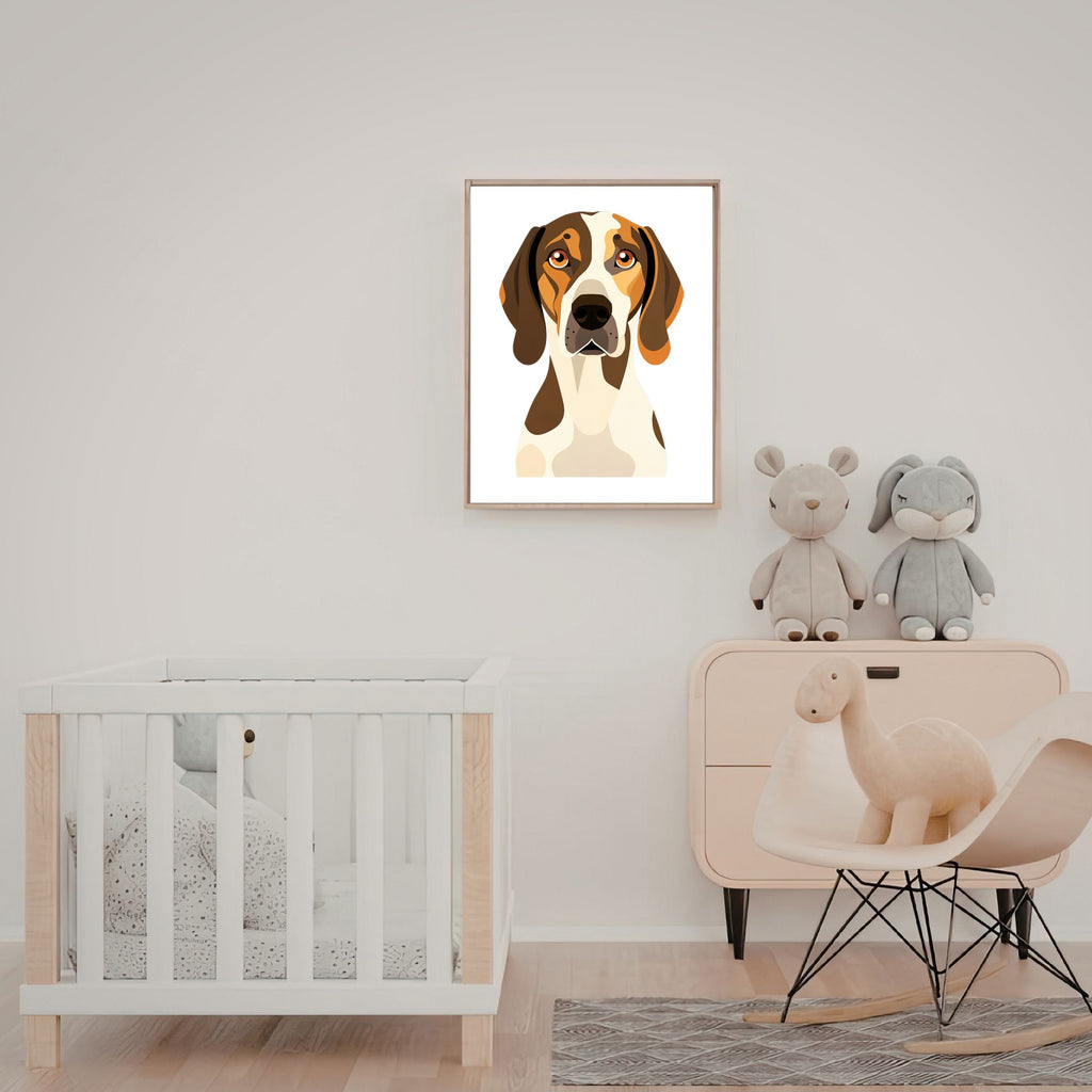 Bold Block Art Print - Framed Nursery Mockup