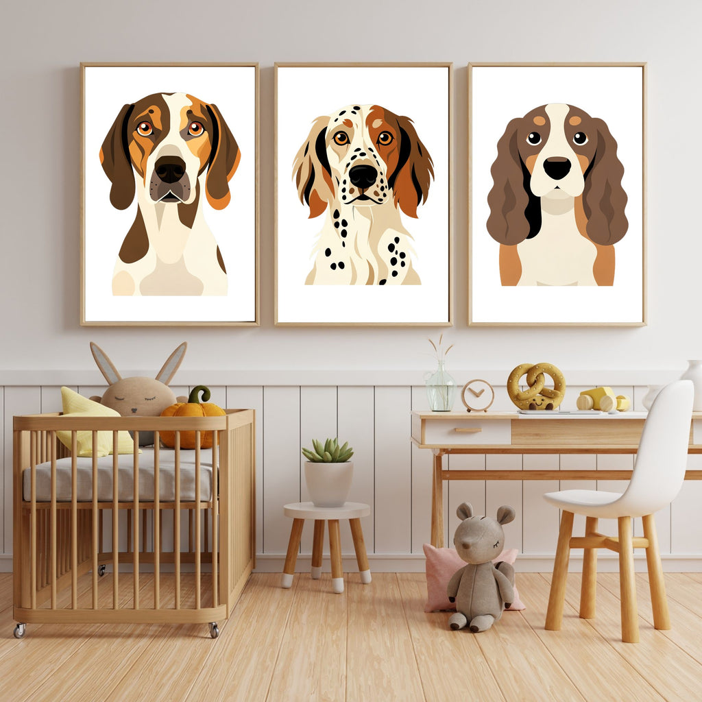Bold Block Art Print - Framed Nursery Mockup