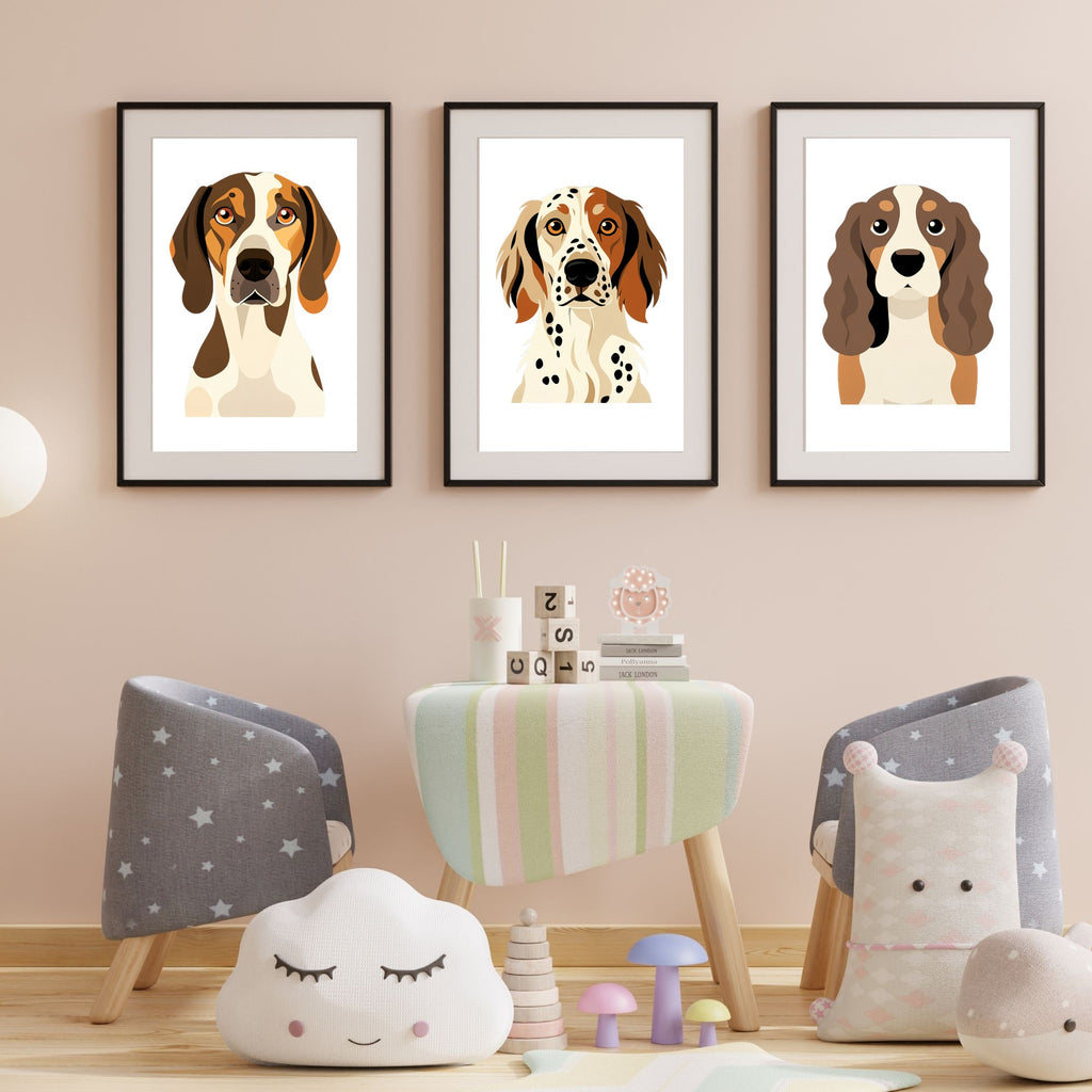 Bold Block Art Print - Framed Nursery Mockup