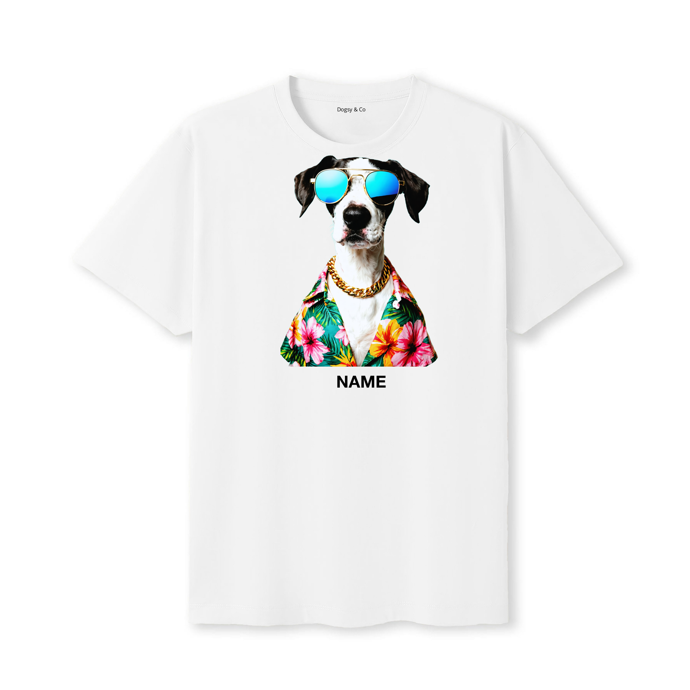 English Pointer Hawaii Dog Custom T-Shirt - White
