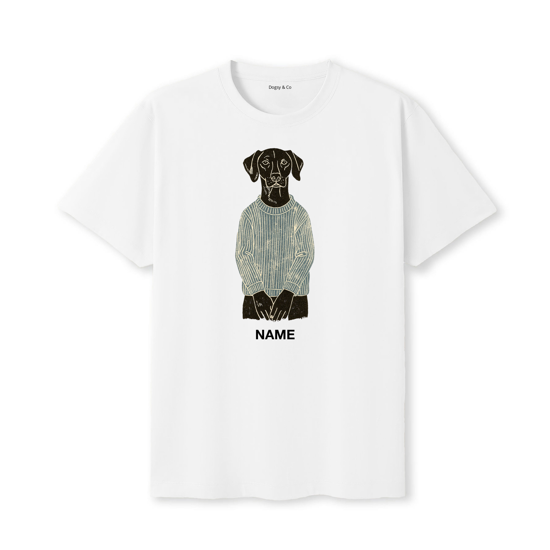 English Pointer Jumper Dog Custom T-Shirt - White
