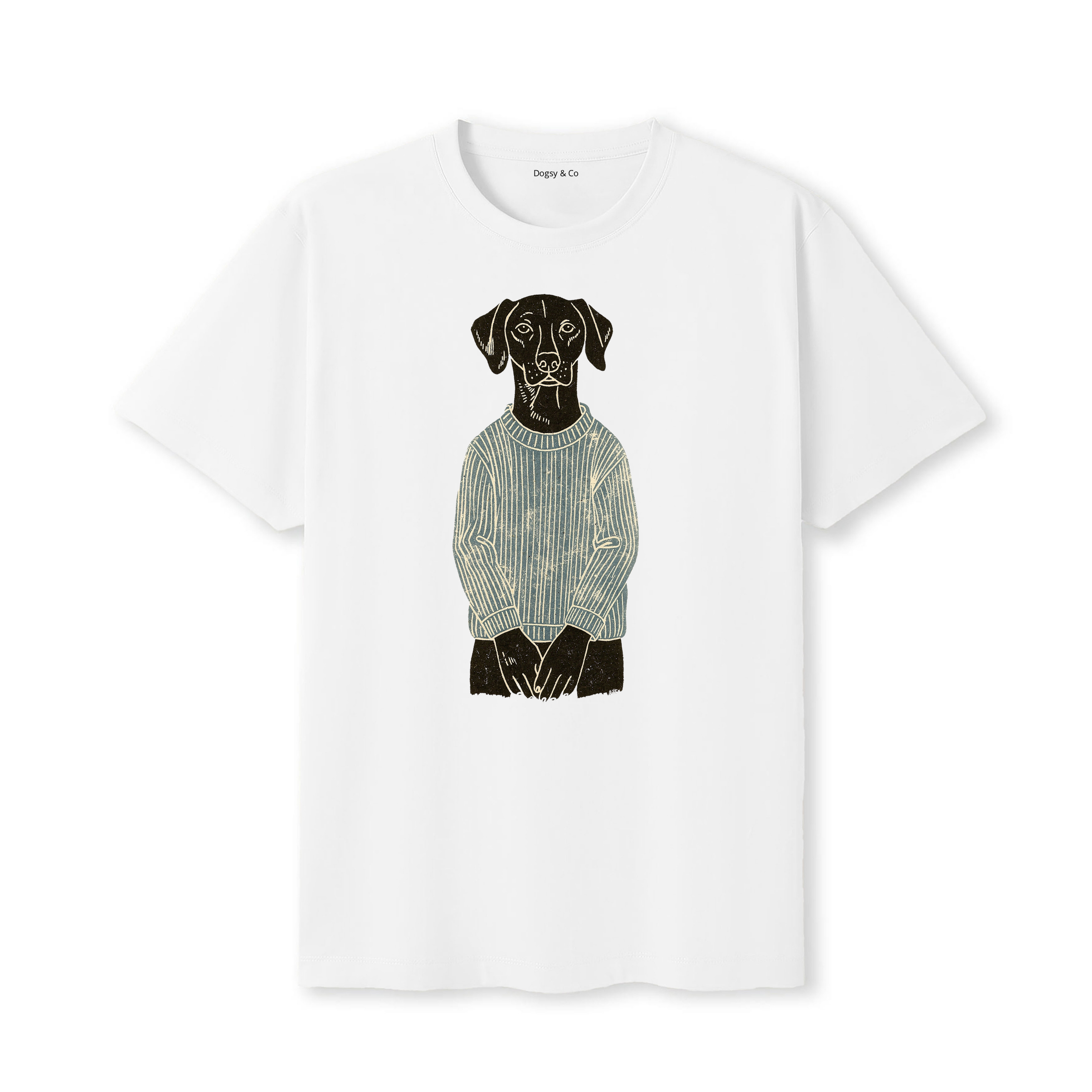 English Pointer Jumper Dog T-Shirt - White
