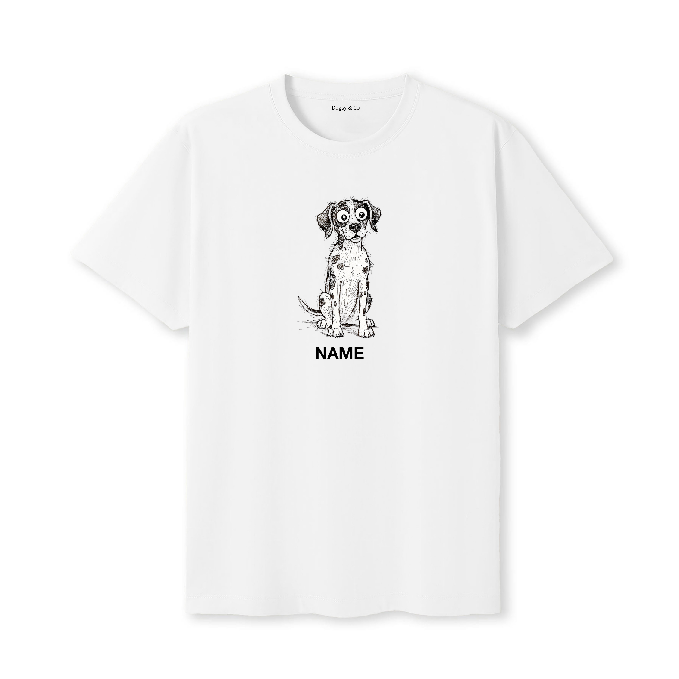 English Pointer Scraggy Dog Custom - White