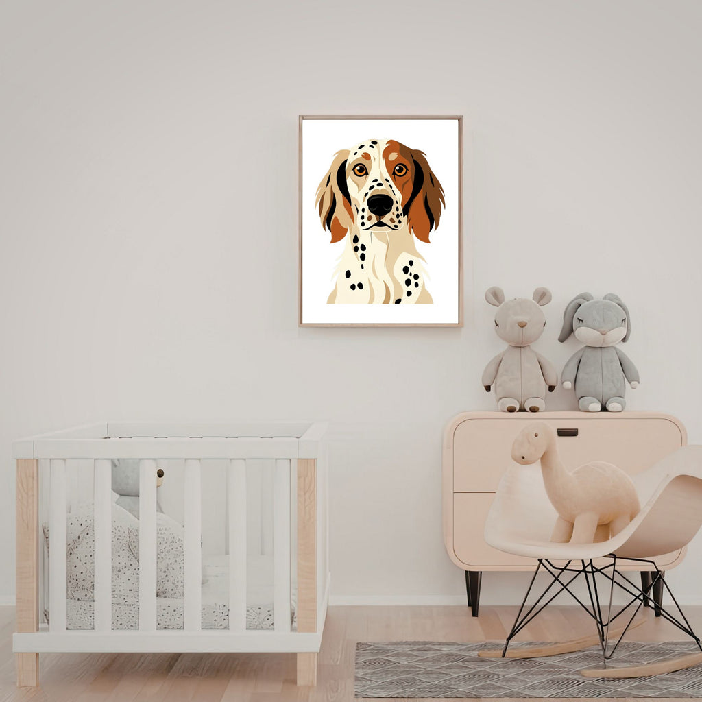 Bold Block Art Print - Framed Nursery Mockup
