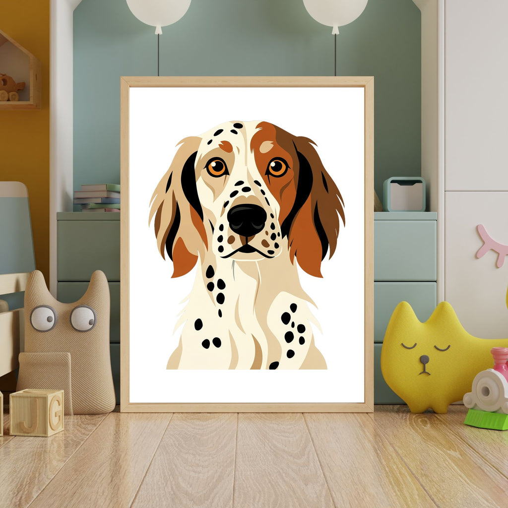 Bold Block Art Print - Framed Nursery Mockup