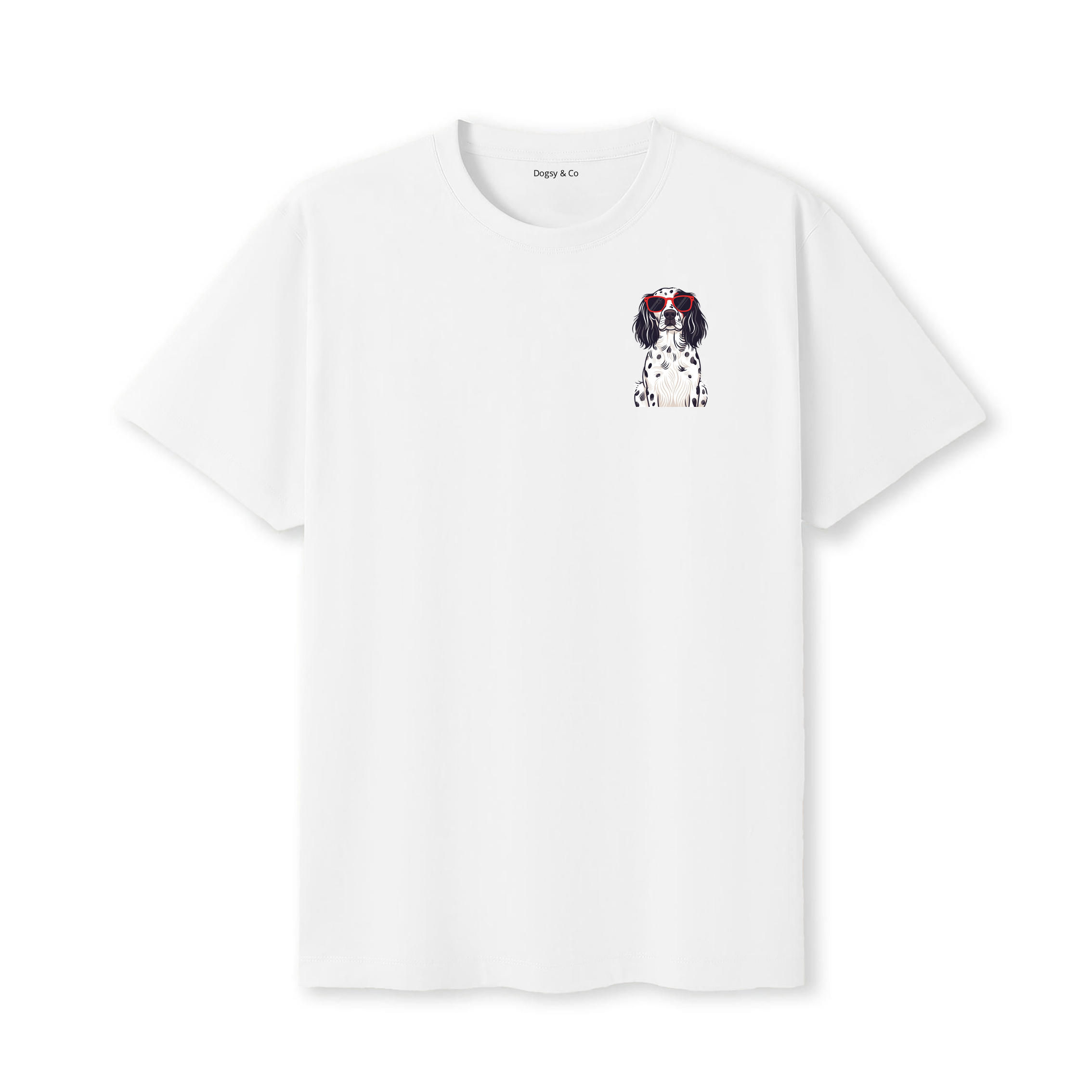 English Setter Cool Dog T-Shirt - White