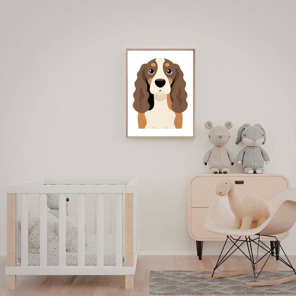 Bold Block Art Print - Framed Nursery Mockup