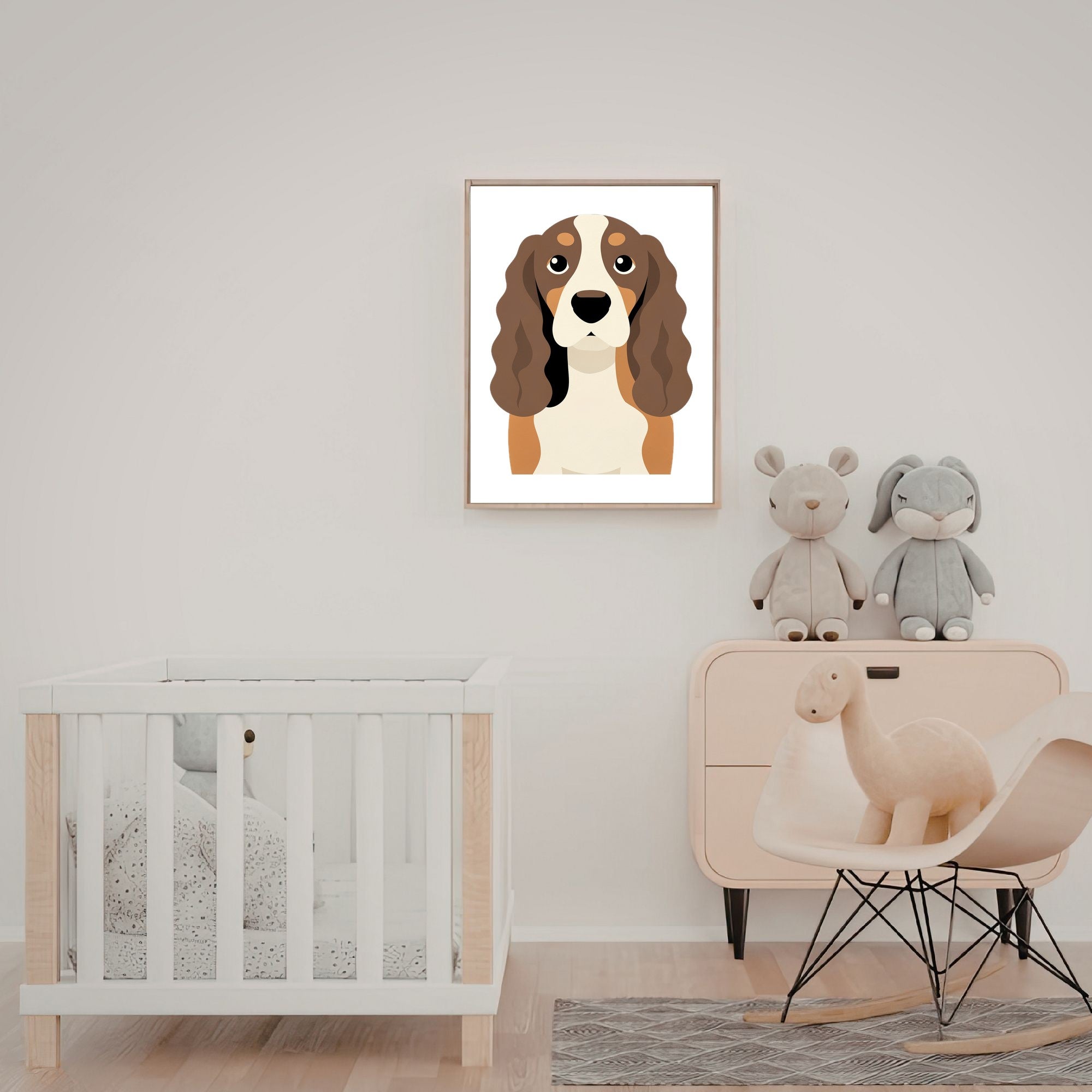 Bold Block Art Print - Framed Nursery Mockup