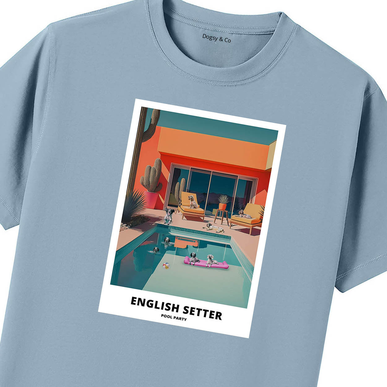 English Setter Pool Party T-shirt