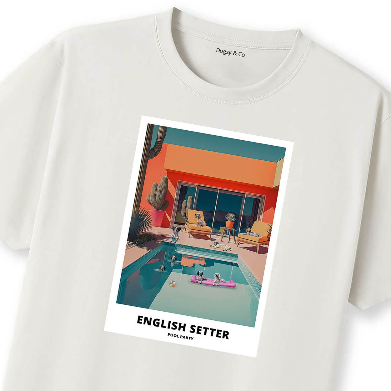 English Setter Pool Party T-shirt
