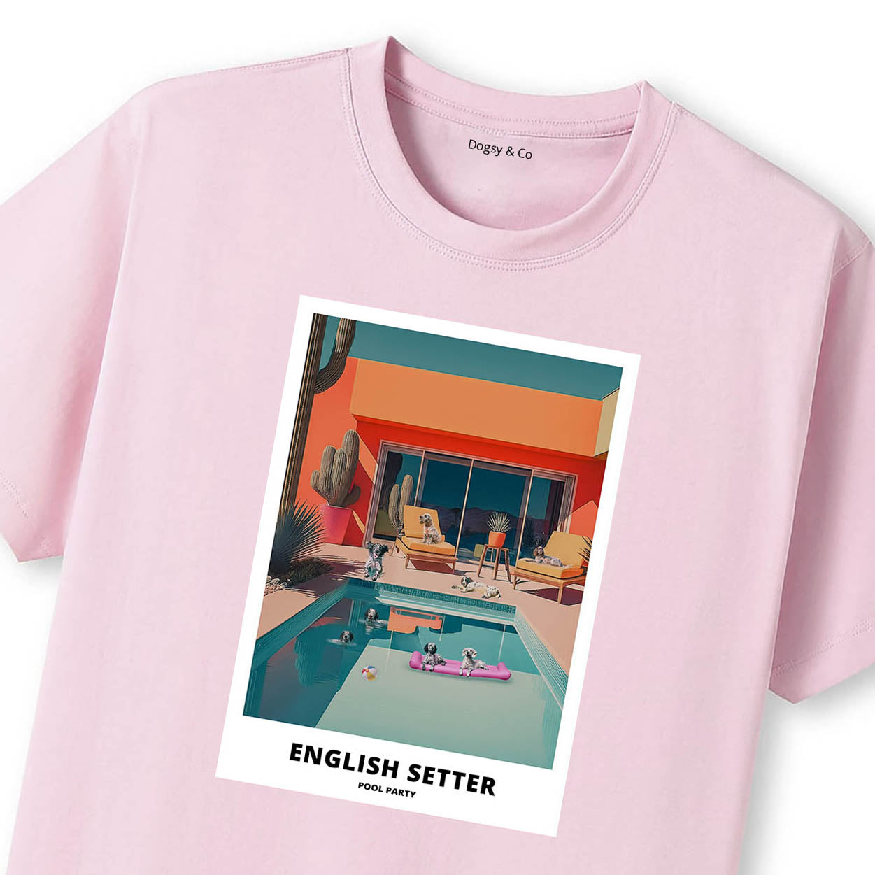 English Setter Pool Party T-shirt