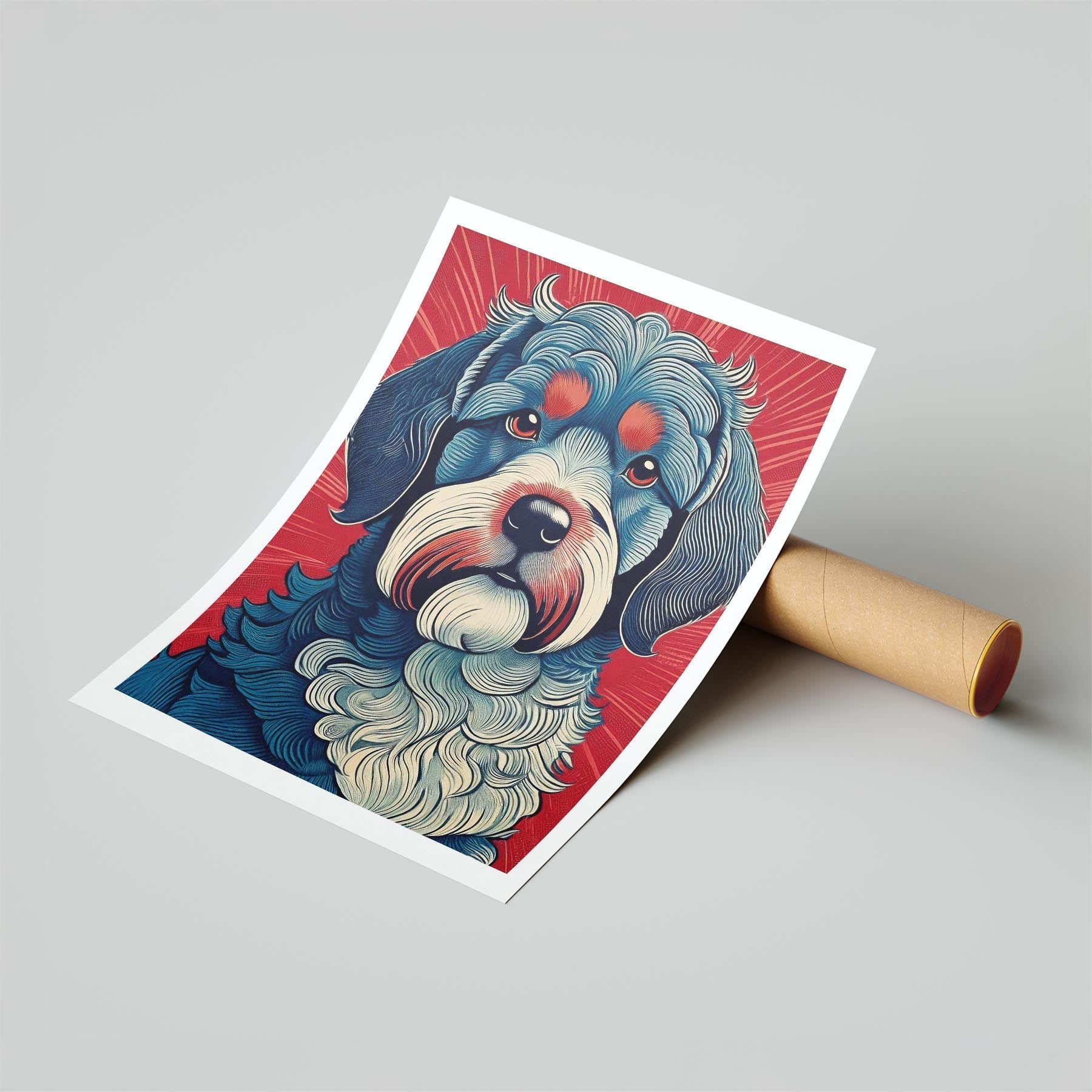 Cavoodle Hokusai Japanese Inspired Dog Series 6 image 6