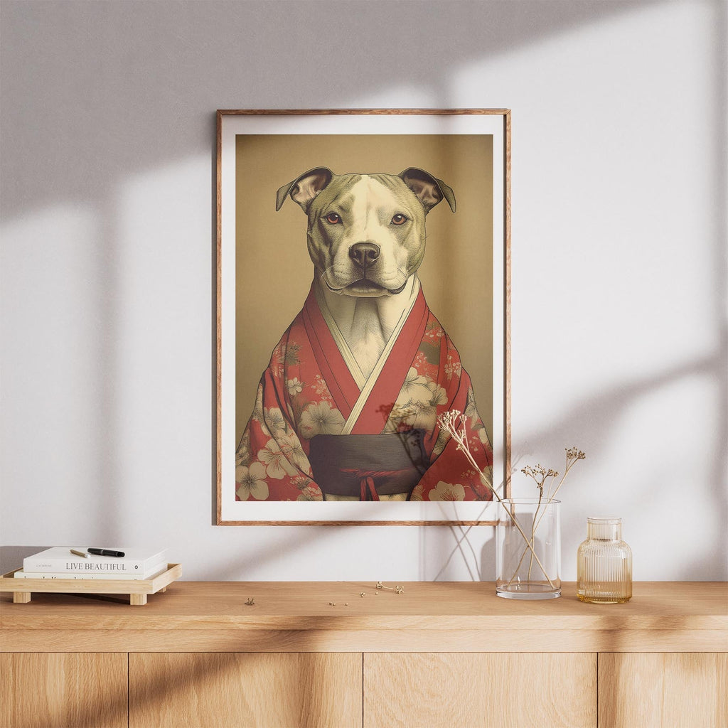 Staffordshire Bull Terrier Japanse Kimono Dog Series image 8