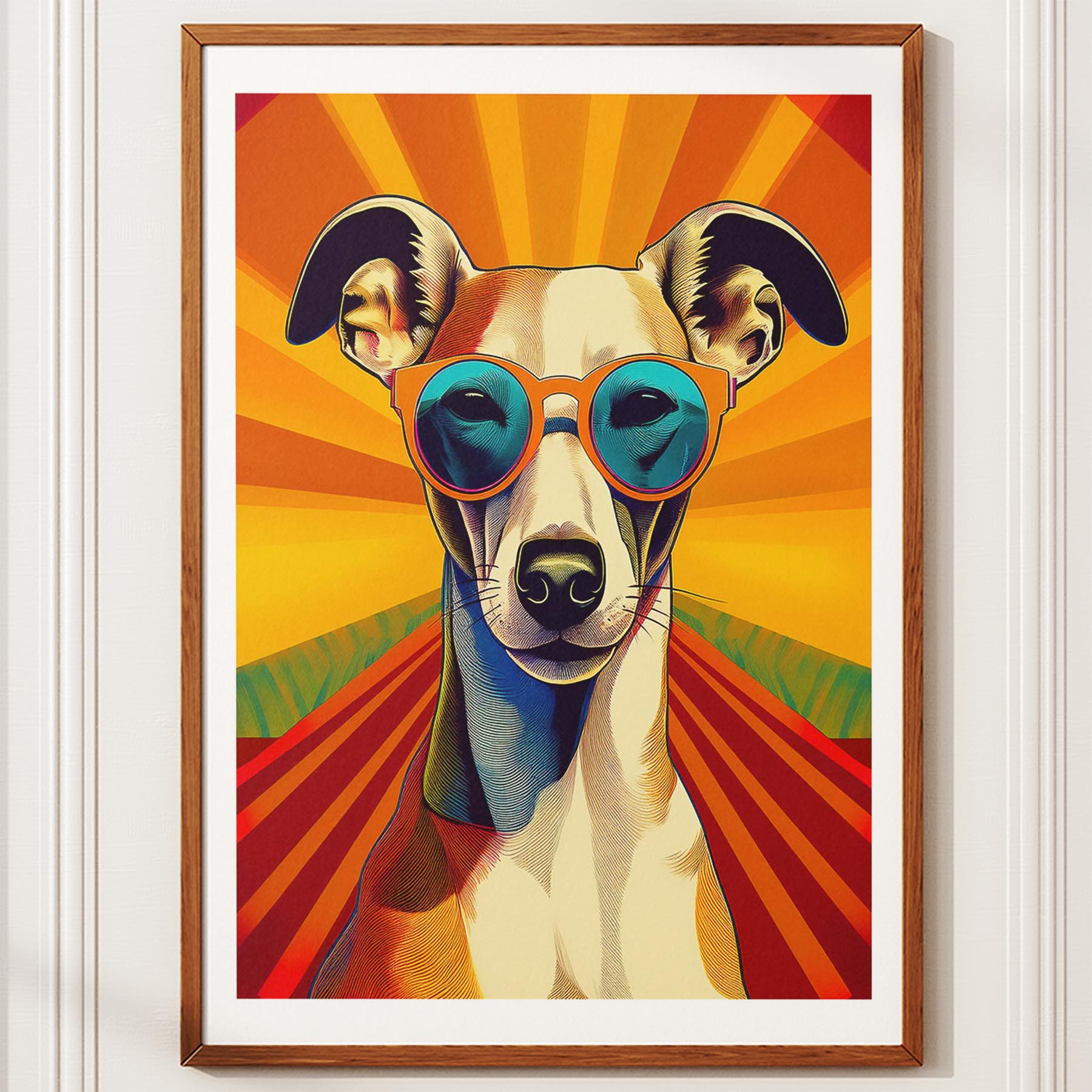 Whippet In Colourful Sunnies 1 image 12