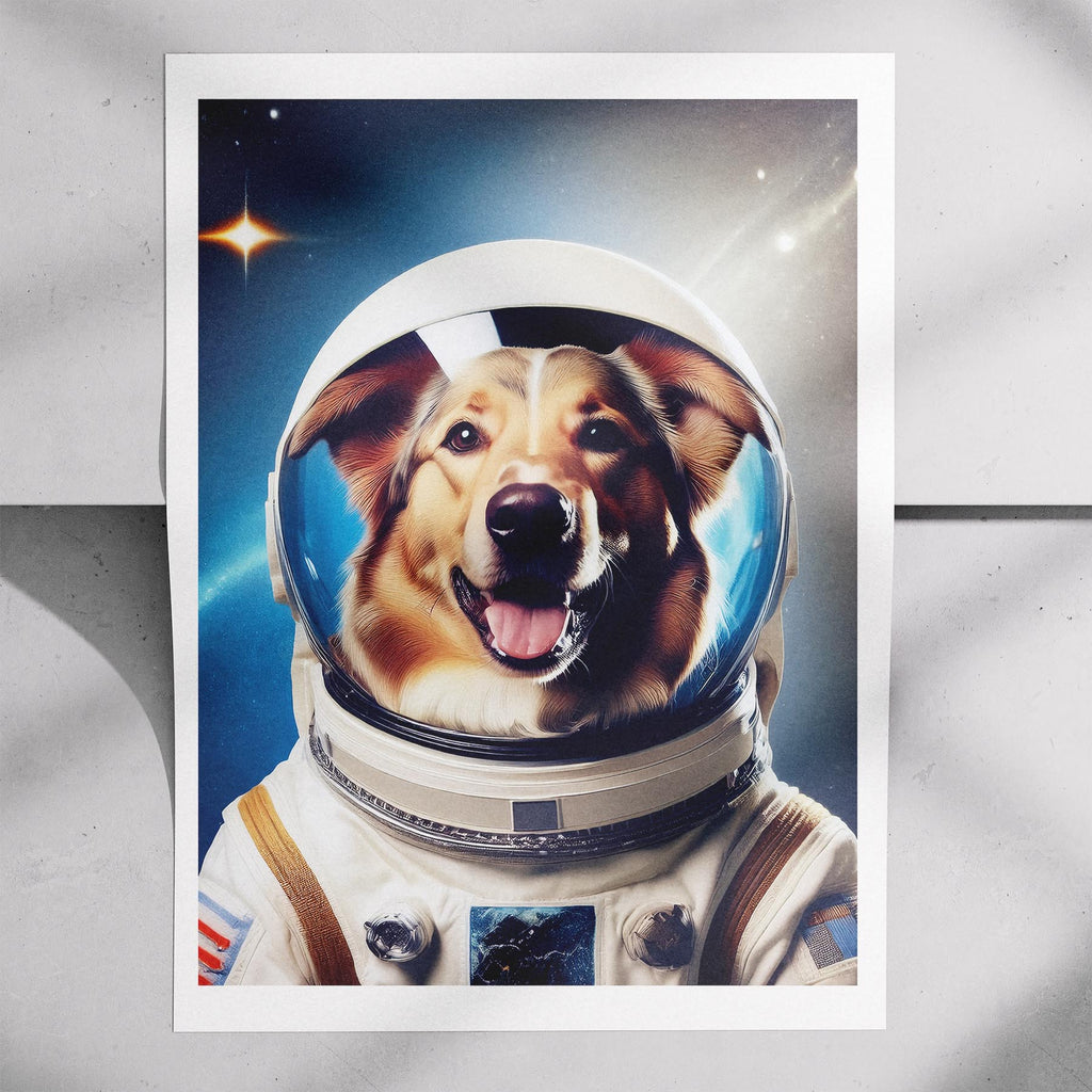 Rough Smooth Collie Astronaut Dog Series image 7