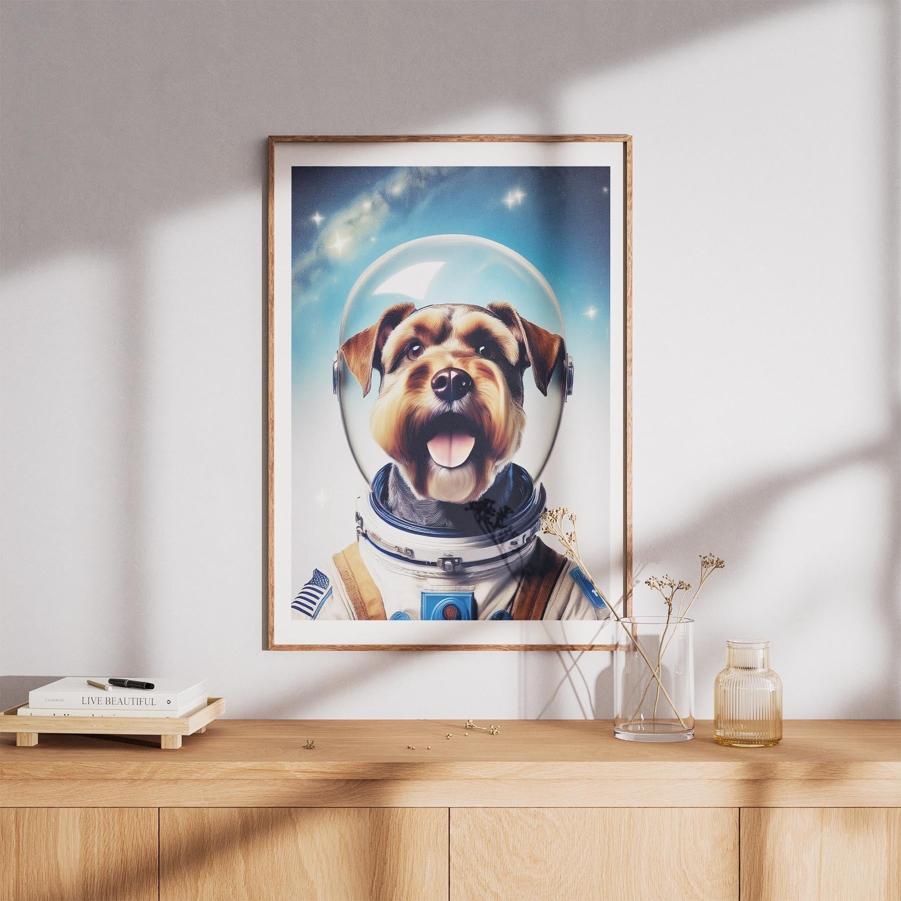 Schnauzer Astronaut Dog Series image 8
