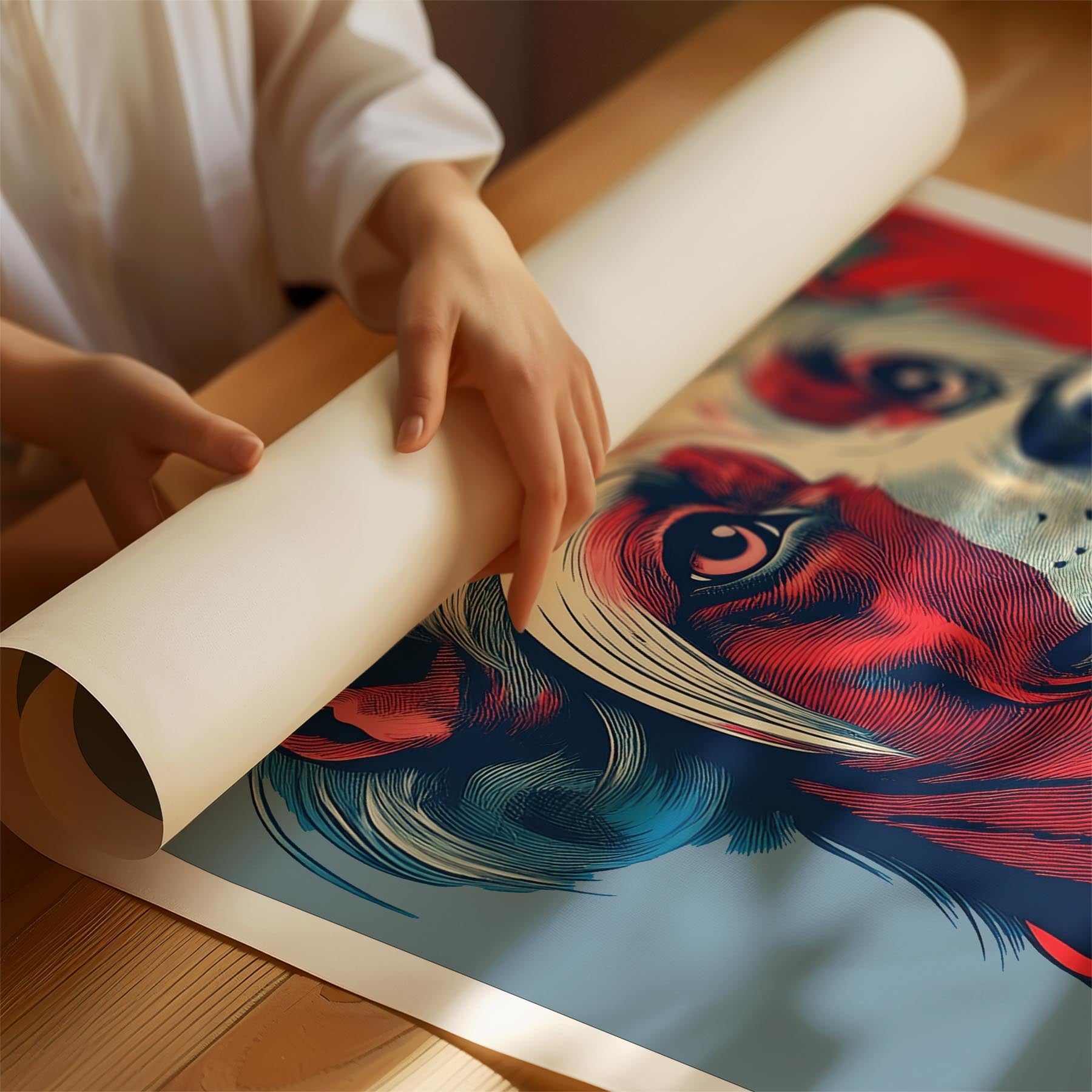 Chinese Crested HOPE Series Inspired by the Obama Poster image 1