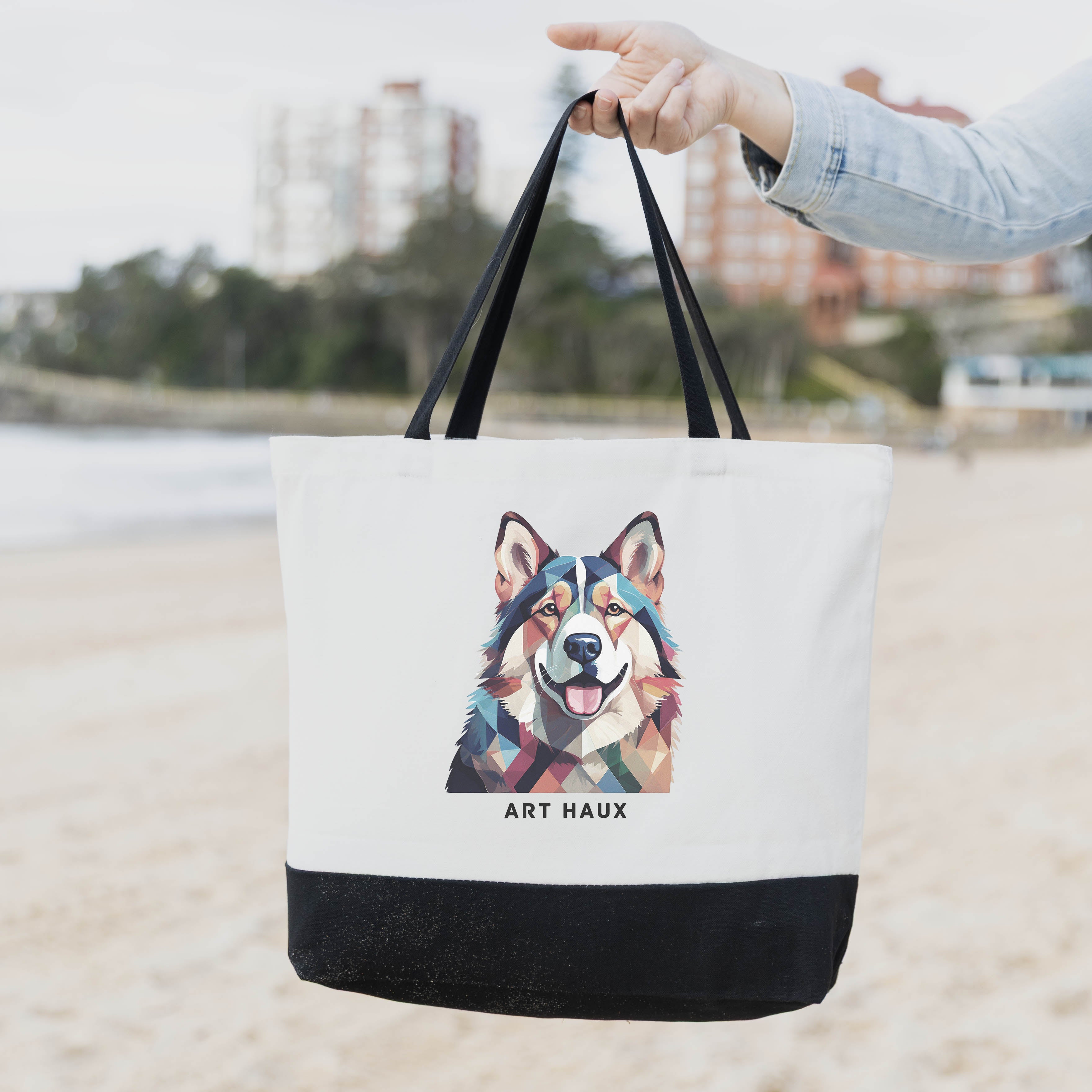 Alaskan Malamute Chic Graphic Art Bag image 1