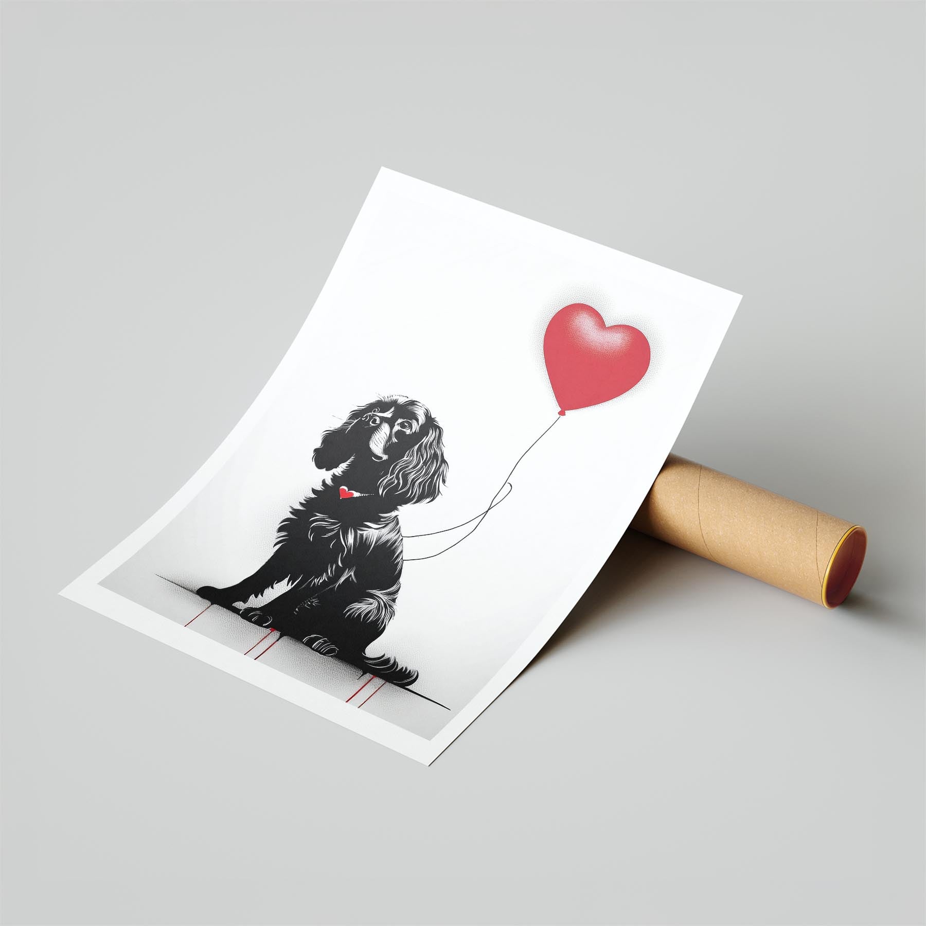 Cavalier Spaniel DOGSY Series inspired by the Art of Banksy image 6