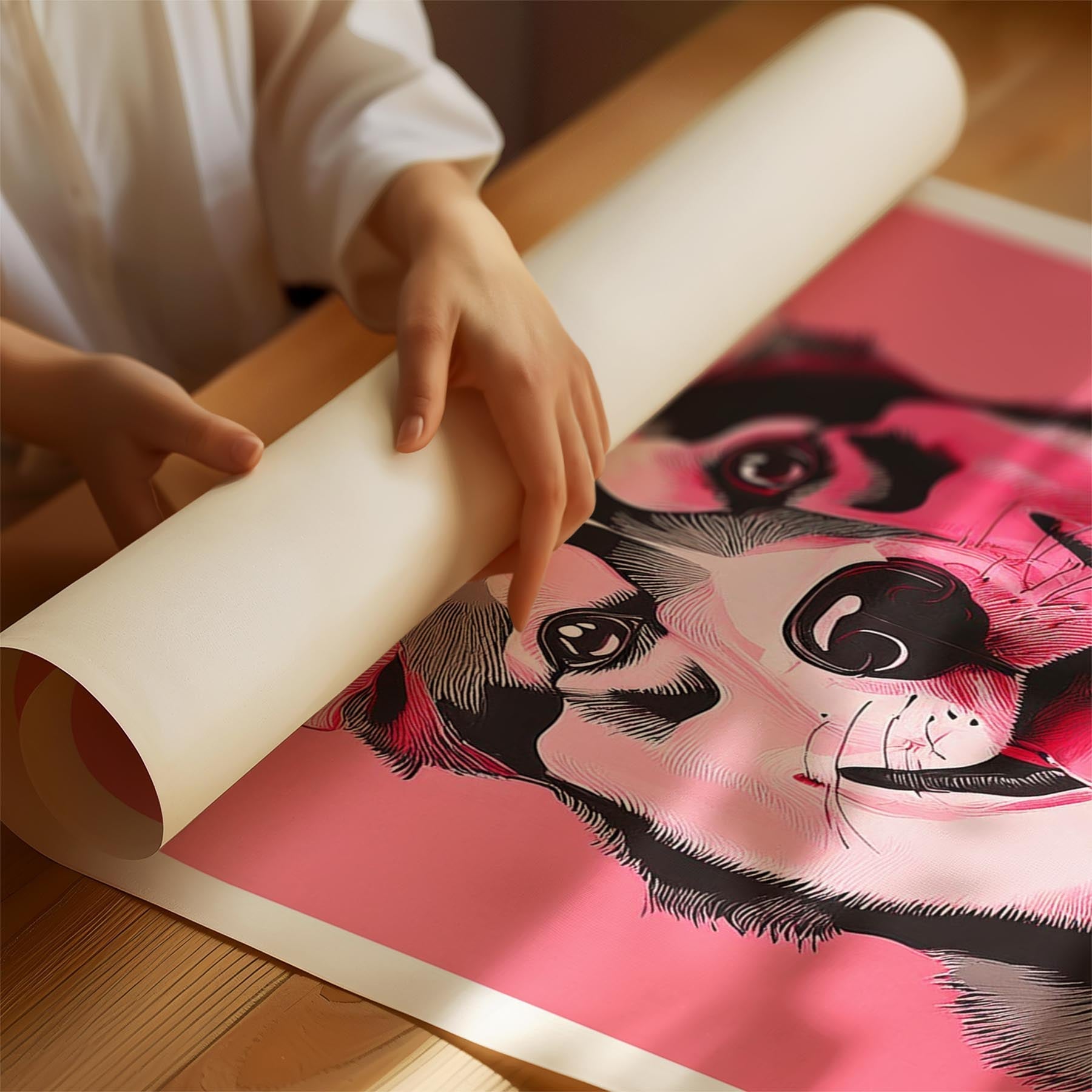 Siberian Husky Pink and Black Dog Series 1 image 1