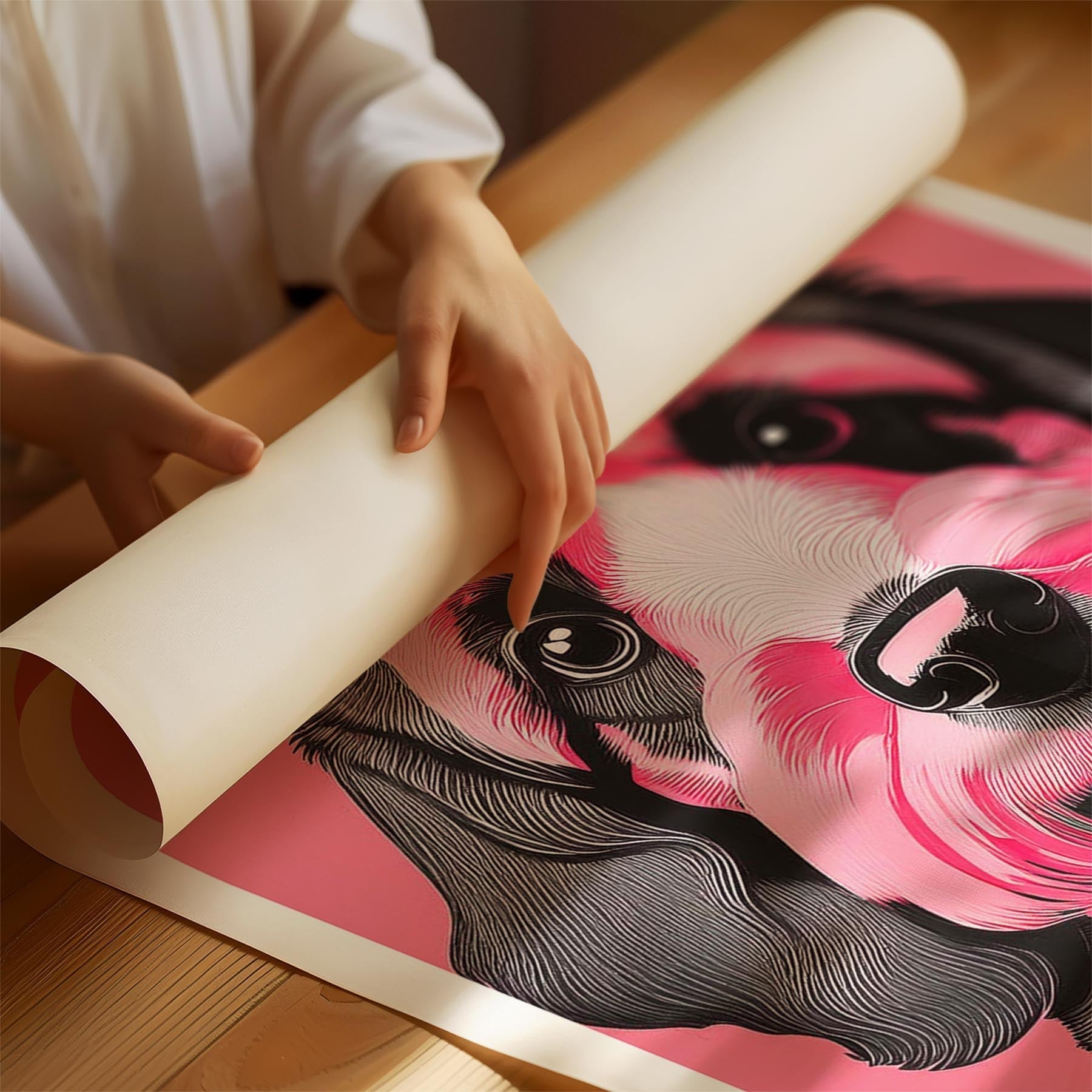 Cavoodle Pink and Black Dog Series 1 image 1