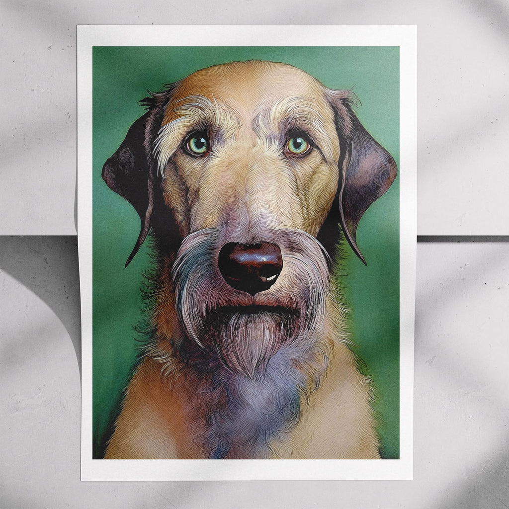 Irish Wolfhound Green Painted Series image 7