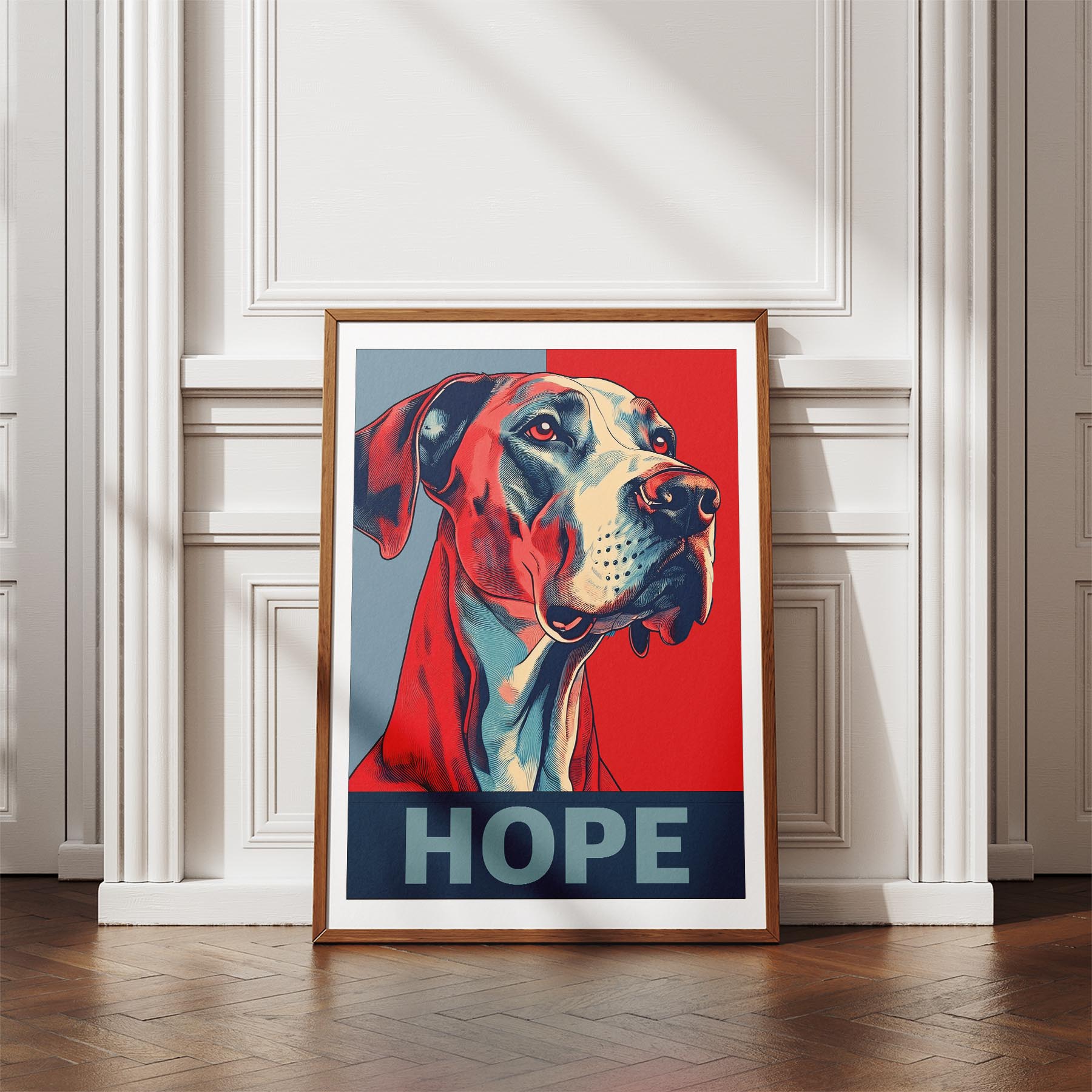 Great Dane HOPE Series Inspired by the Obama Poster image 4