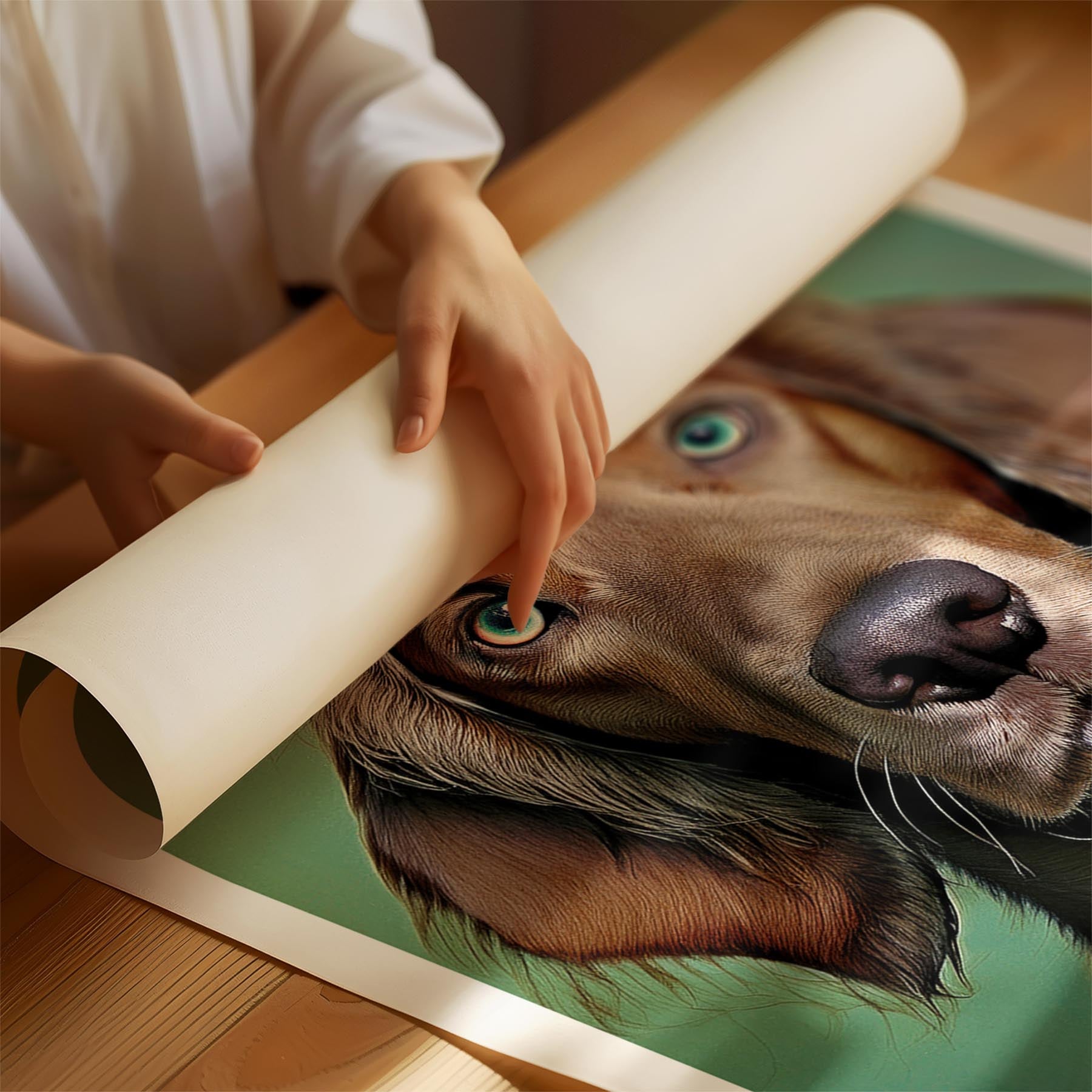 Irish Setter Green Painted Series image 1