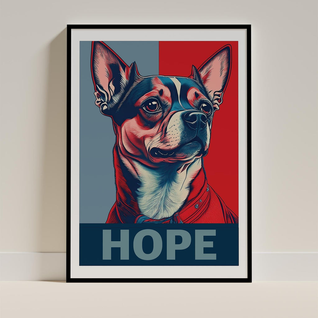 Chihuahua HOPE Series Inspired by the Obama Poster image 0