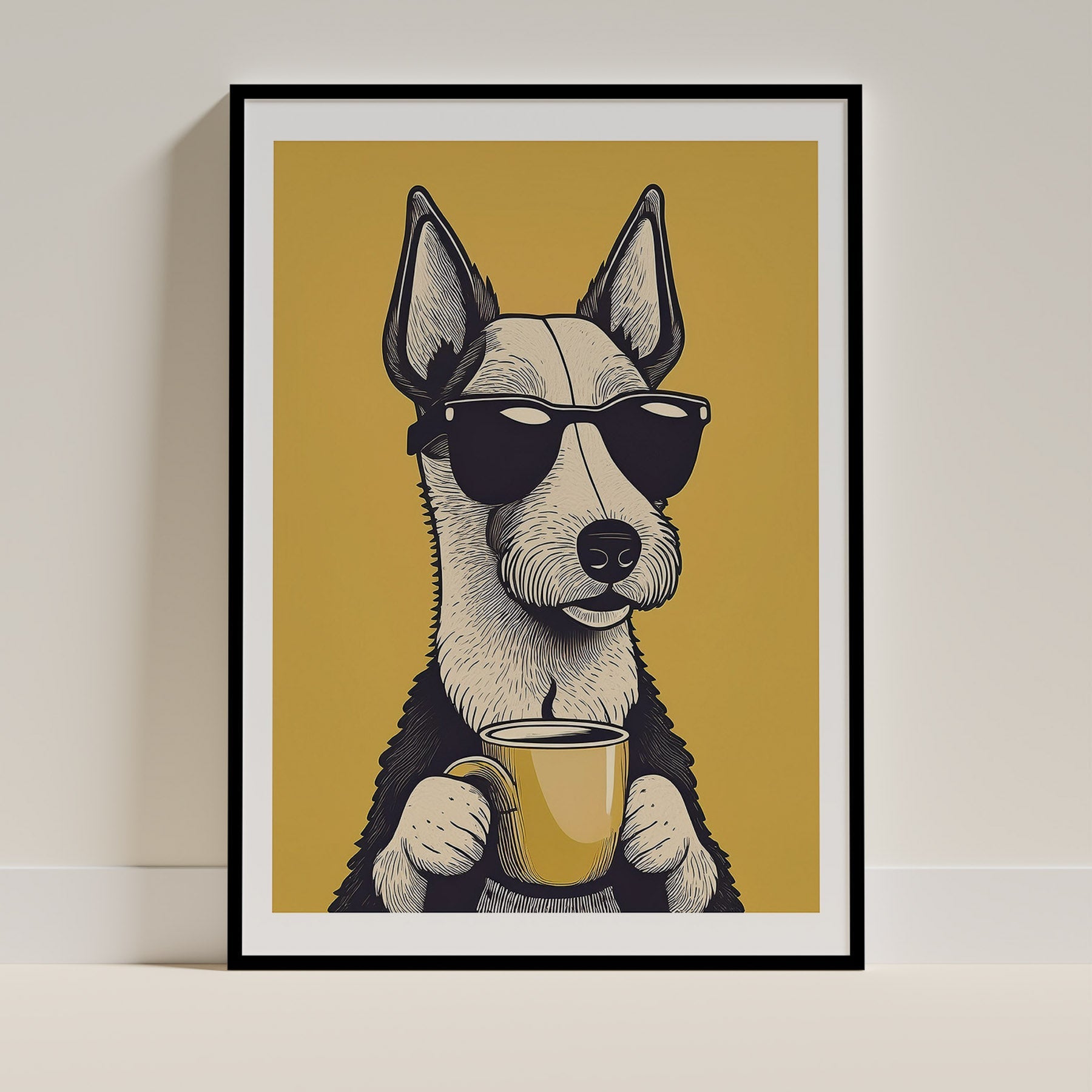 Fox Terrier 1 Chillin Coffee Dog image 0