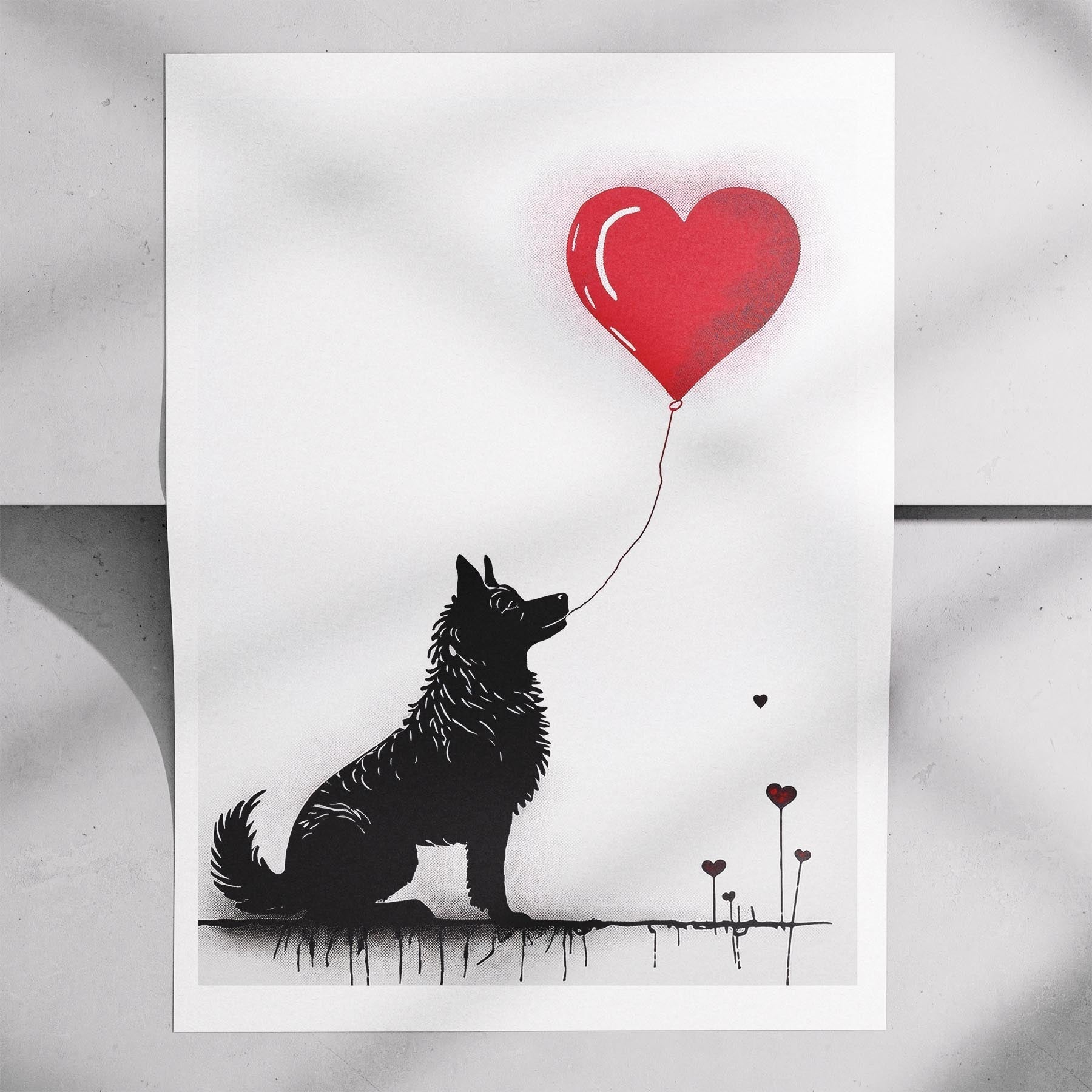 German Spitz DOGSY Series inspired by the Art of Banksy image 7